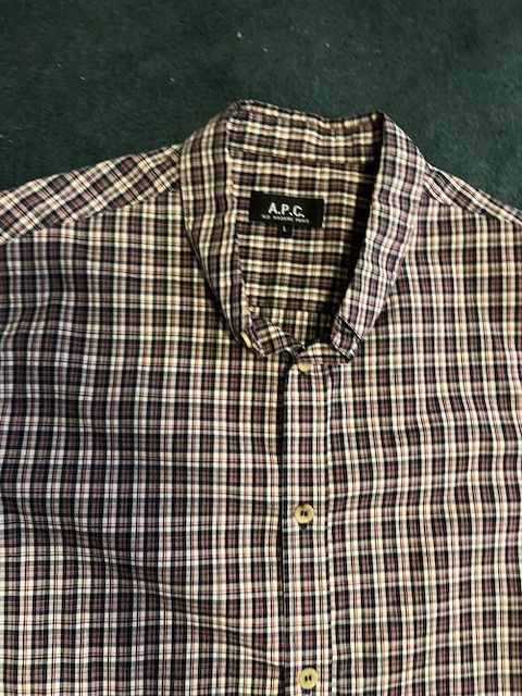 A.P.C. A.P.C. Plaid Long Sleeve Shirt Size US L / EU 52-54 / 3 - 4 Thumbnail