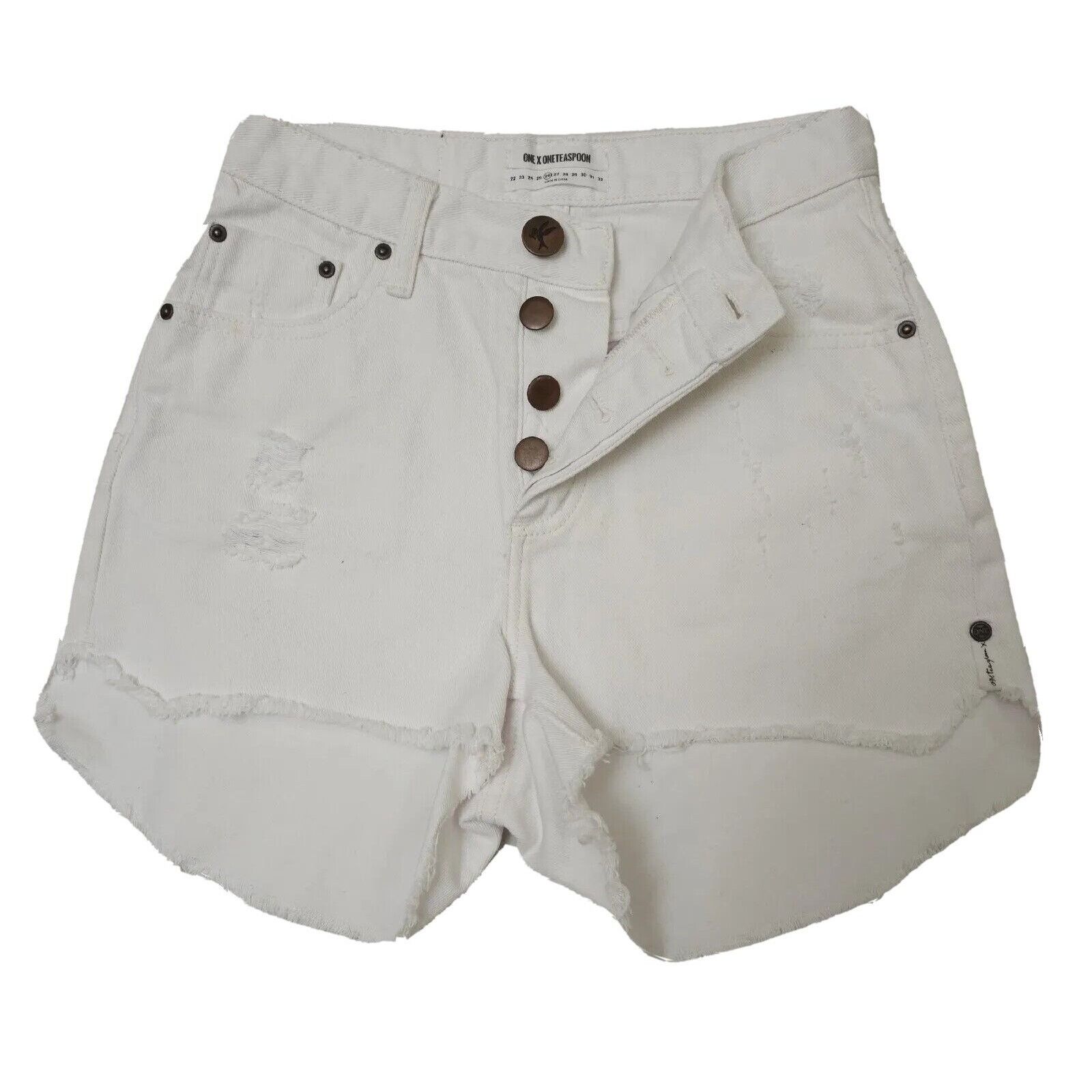 One Teaspoon One X One Teaspoon High Waist Bonita Long Rise Button Fly Size 26" / US 2 / IT 38 - 5 Thumbnail