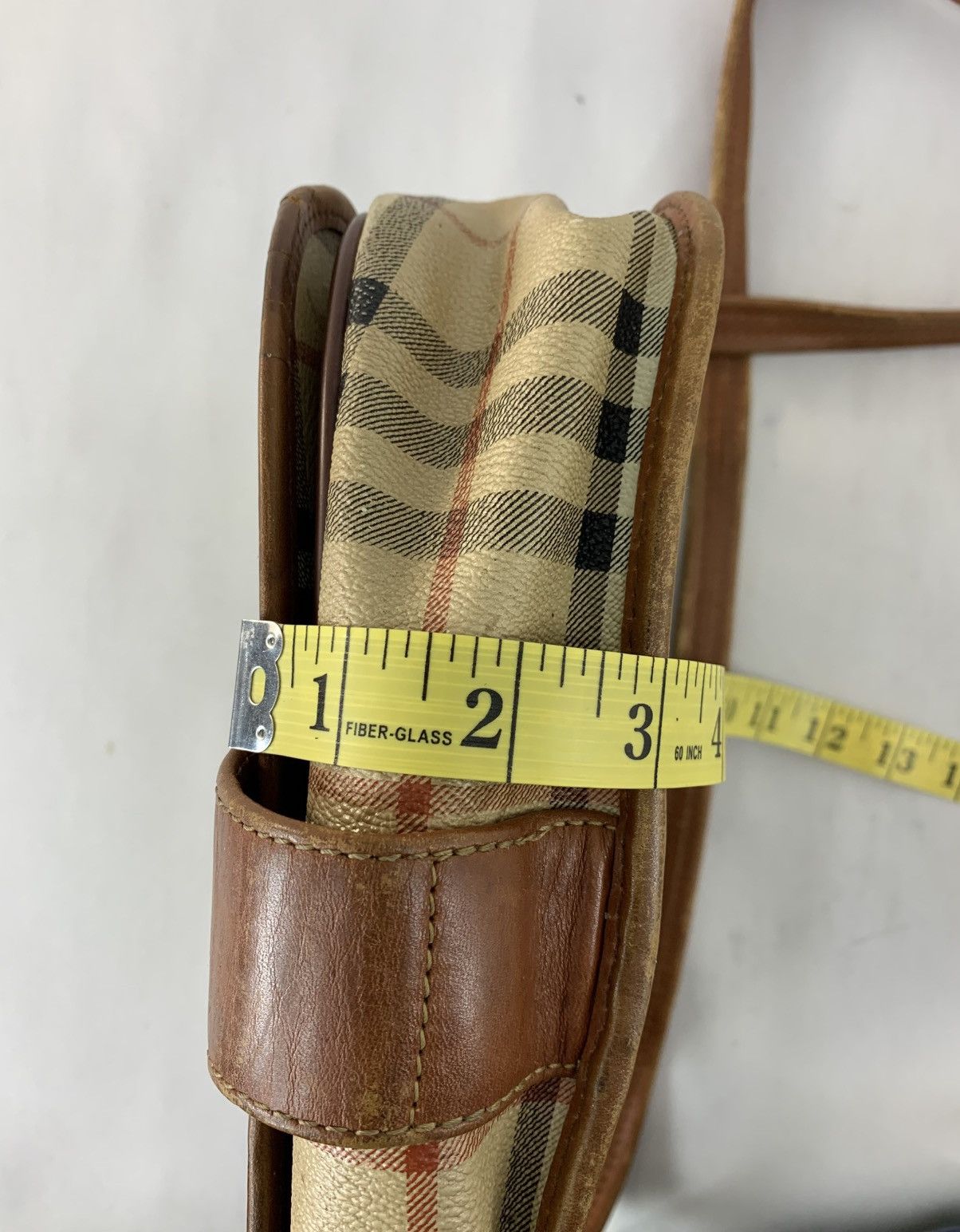 Burberry Burberrys London Leather Shoulder Bag Nova Checked Monogram Size ONE SIZE - 12 Thumbnail