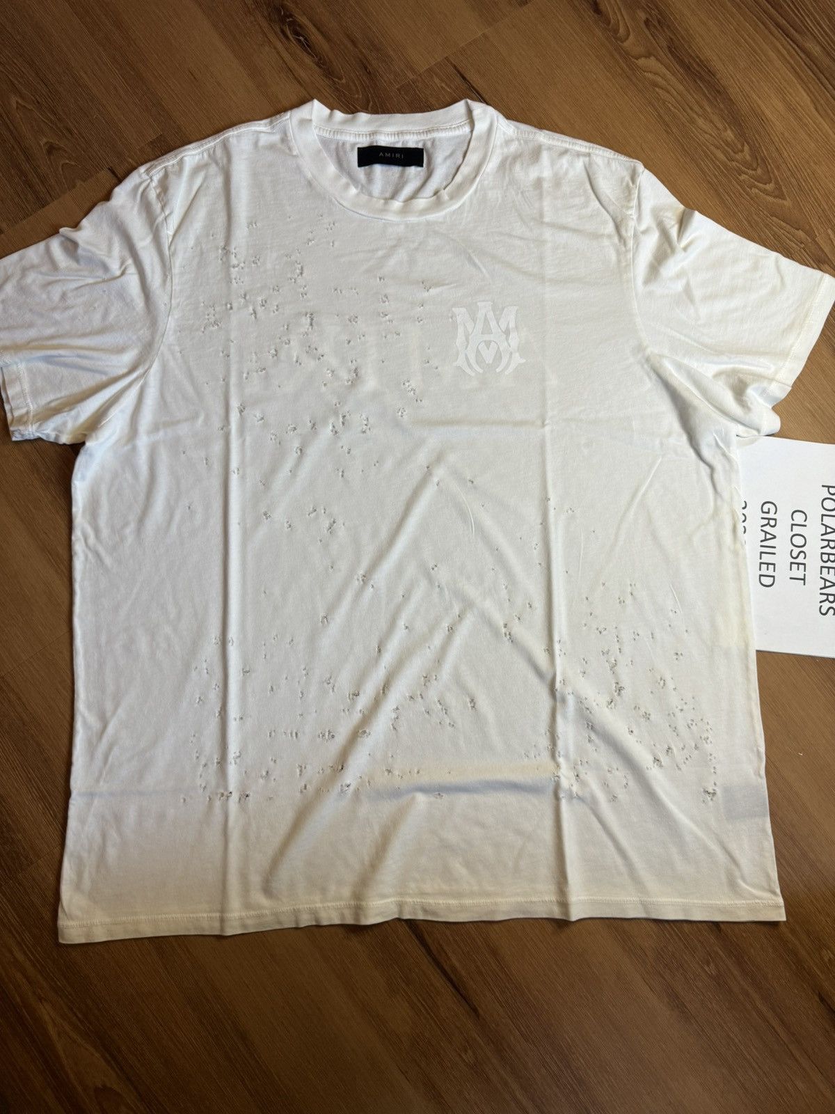 image of Amiri White Shotgun Tee, Men's (Size 2XL)