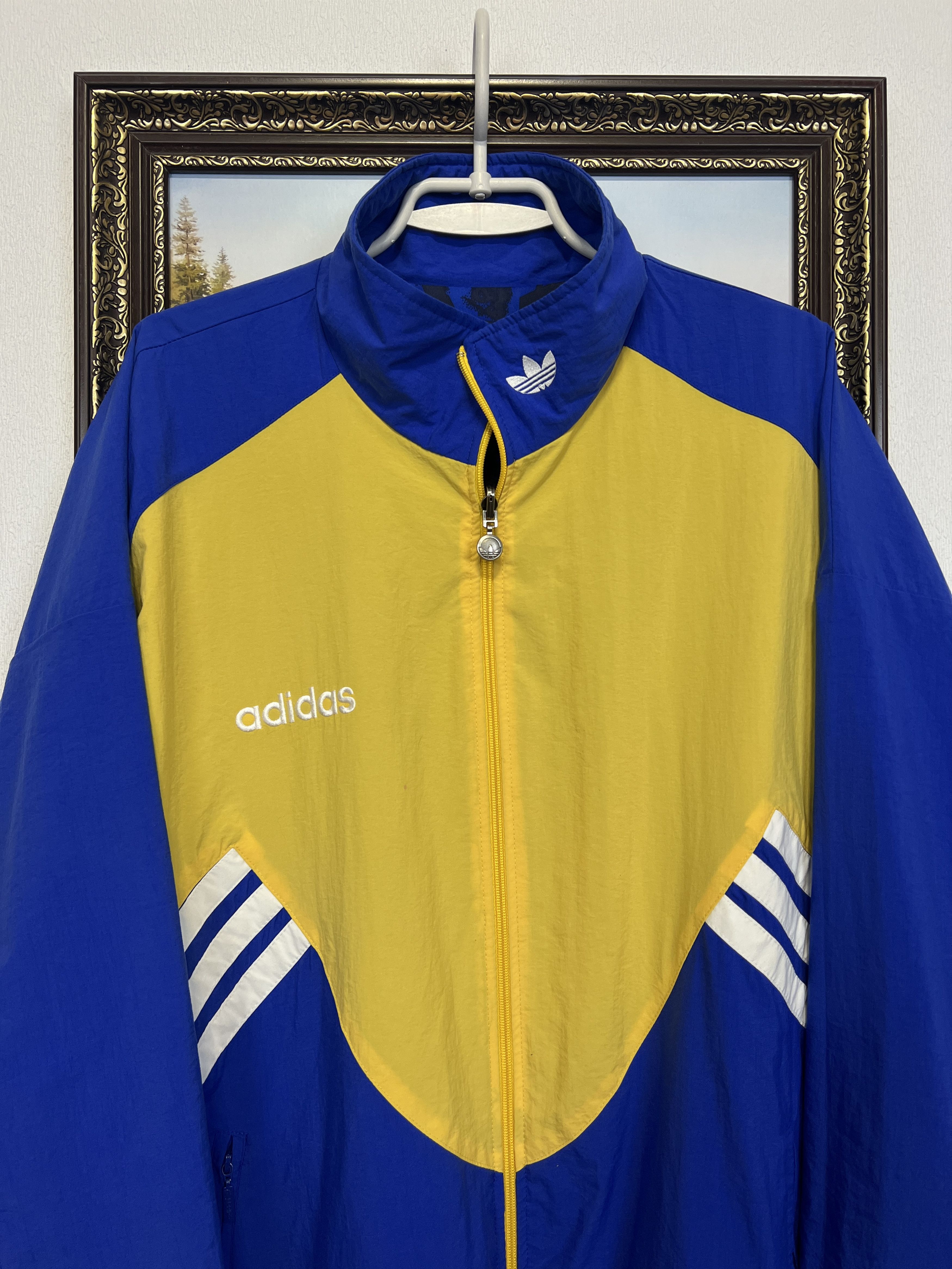 Adidas Vintage Sweden Double Sided Jacket Soccer Track Top Rare Size US L / EU 52-54 / 3 - 2 Thumbnail