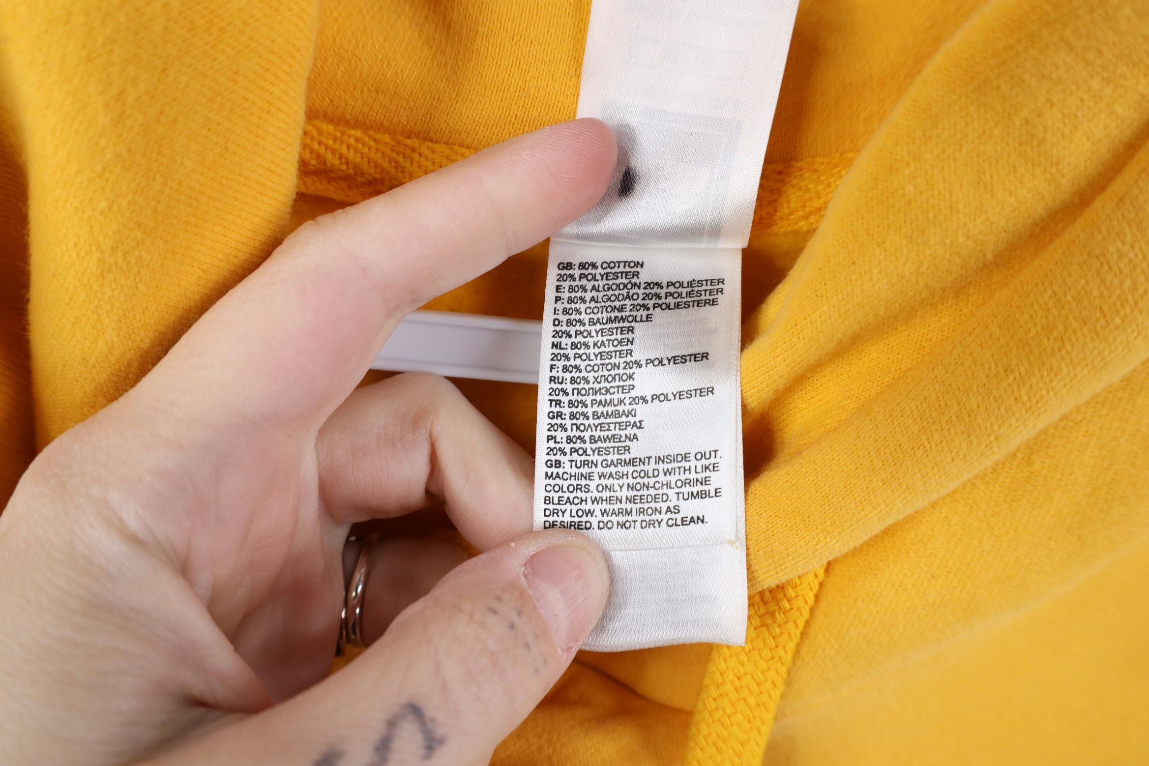 The North Face Vintage Y2K The North Face Big Logo Hoodie Sweatshirt Yellow Size US XL / EU 56 / 4 - 8 Thumbnail