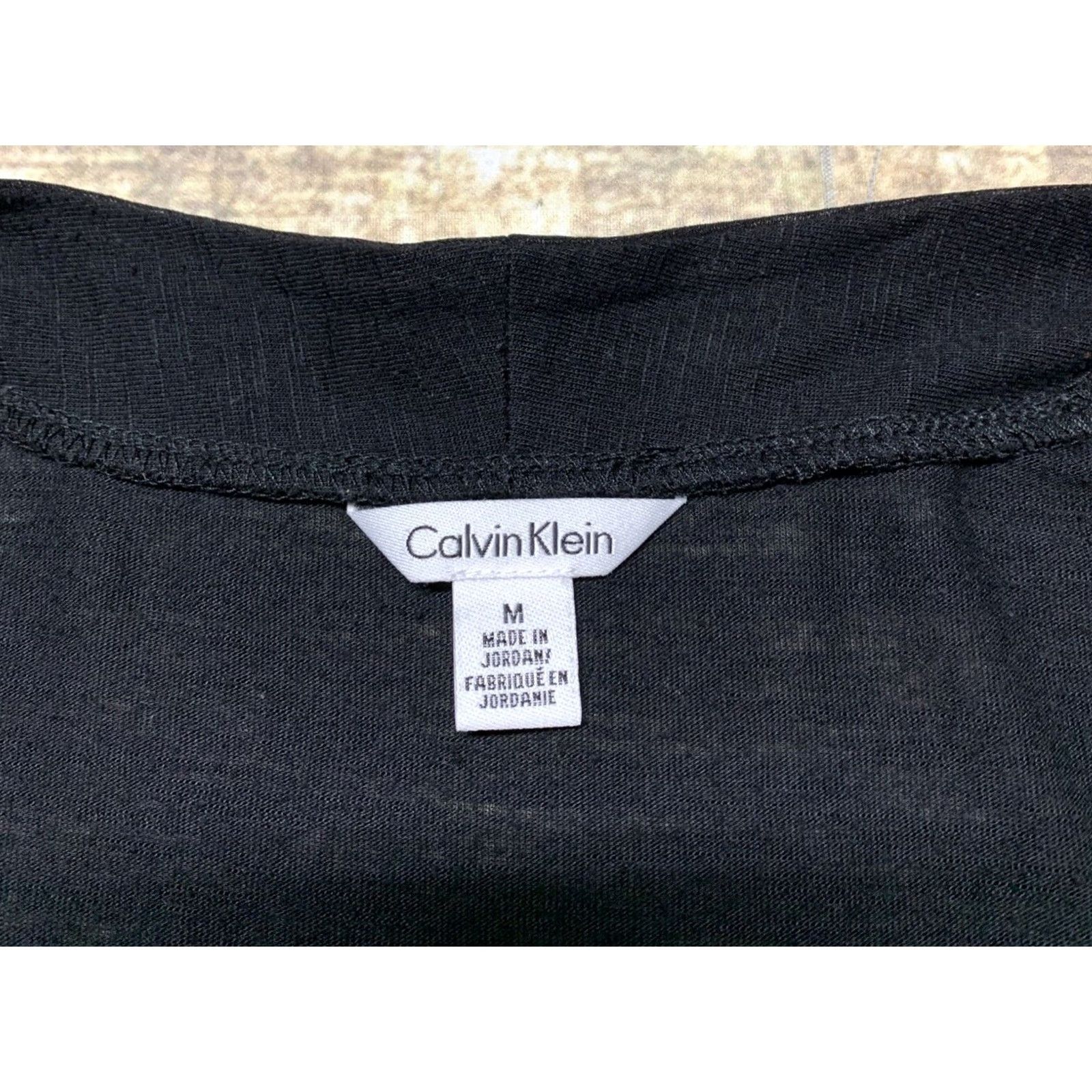 Calvin Klein Calvin Klein Cardigan Open Front Size Medium 2 Front Zipper Pockets Long Sleeves Black Womens Sweater Cardigan Size M / US 6-8 / IT 42-44 - 4 Thumbnail