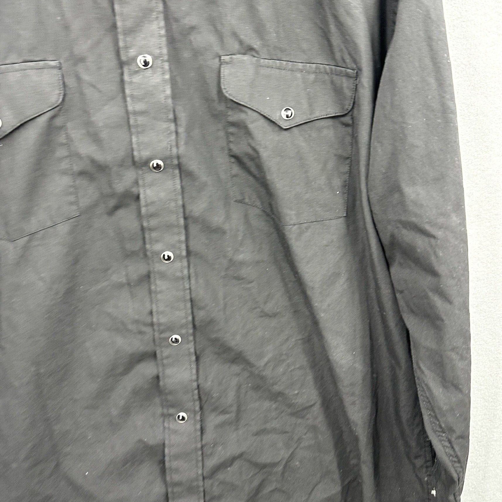 Vintage Panhandle Slim Men’s Shirt XL Black Western Button-Up 90s Cowboy Rockabilly Y2K Casual Size US XL / EU 56 / 4 - 6 Thumbnail