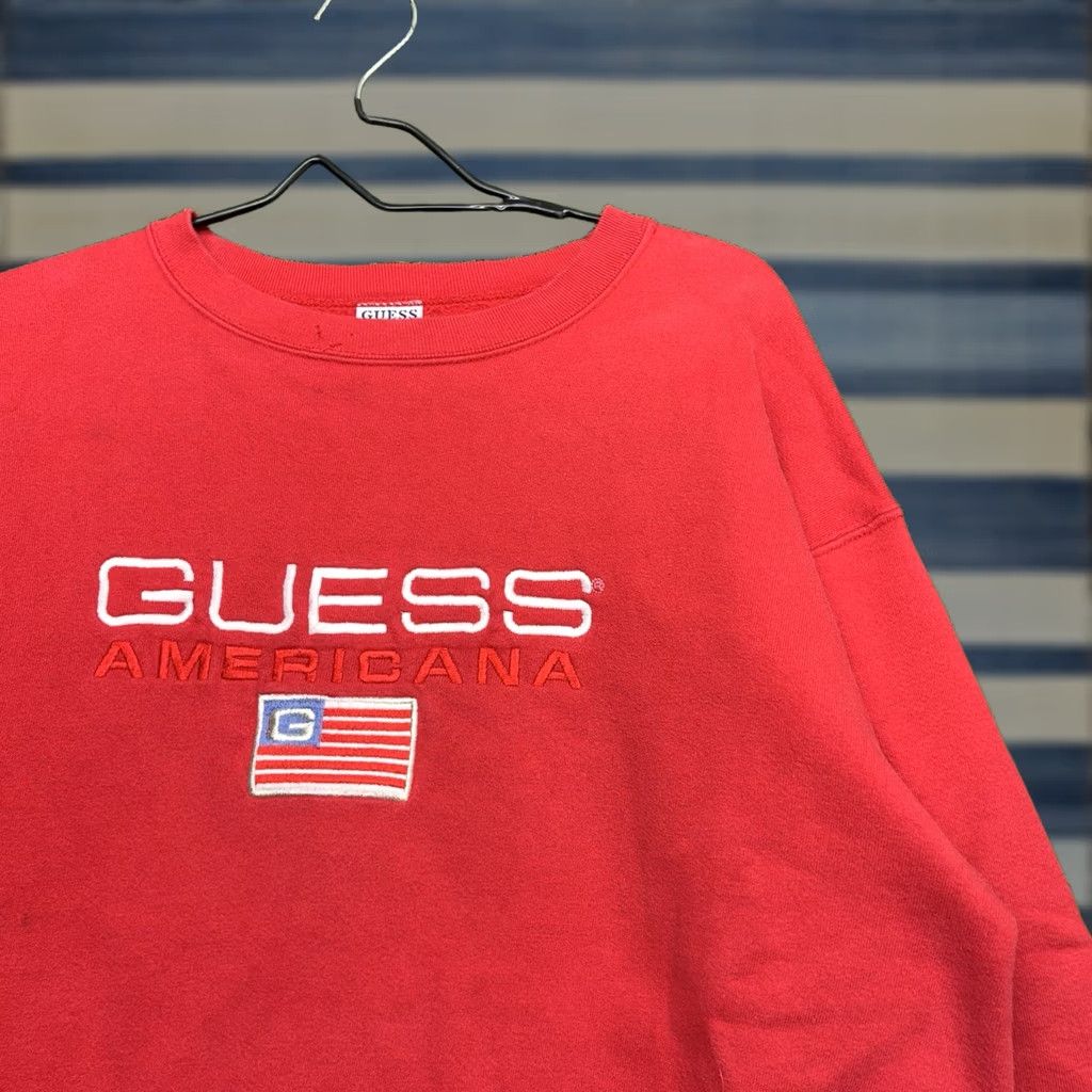 Guess VINTAGE Guess Sport Sweatshirt Mens Large OSFA Spellout Blue Crewneck Pullover Size US L / EU 52-54 / 3 - 1 Thumbnail