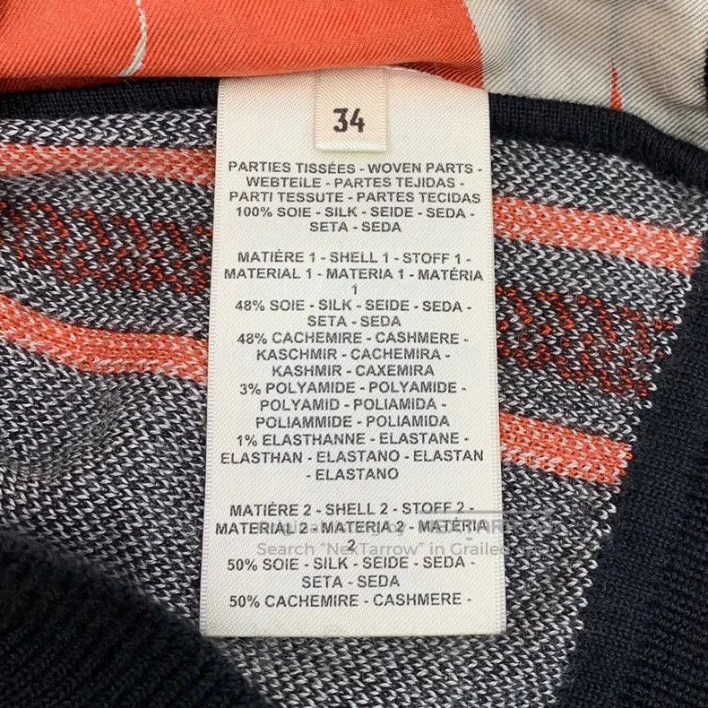 Hermes Hermes Color-block geometric pattern print silk round-neck Size XXS / US 00 / IT 34 - 6 Thumbnail