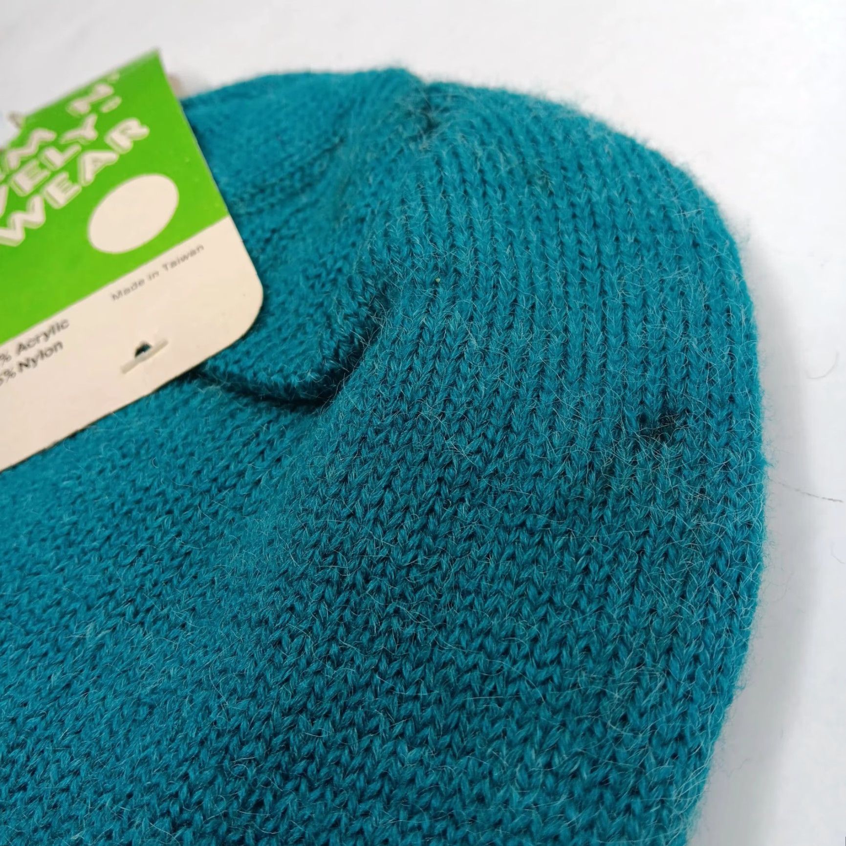 Vintage VINTAGE Warm N' Lively Beanie Knit Hat One Size Blue Acrylic Nylon Casual Womens Size ONE SIZE - 8 Thumbnail