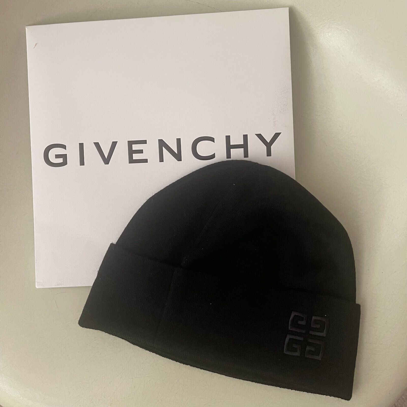 Givenchy Logo Beanie Watchcap Hat Wool 4G Emroidered Unisex NEW Size ONE SIZE - 4 Thumbnail