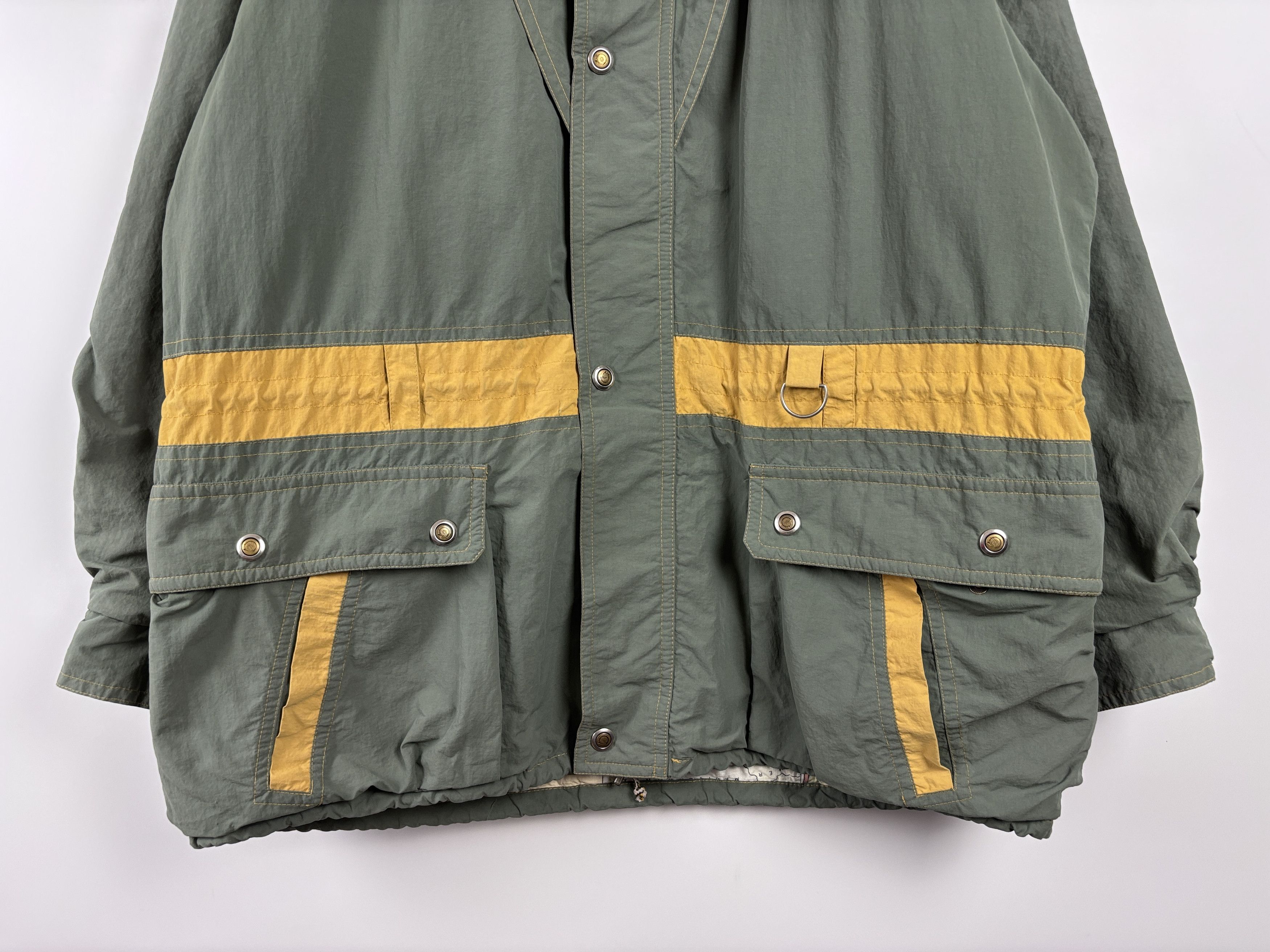 Fjallraven × Vintage Vintage 80s Fjallraven Zip Hooded Jacket Khaki Yellow Size L Size US L / EU 52-54 / 3 - 5 Thumbnail