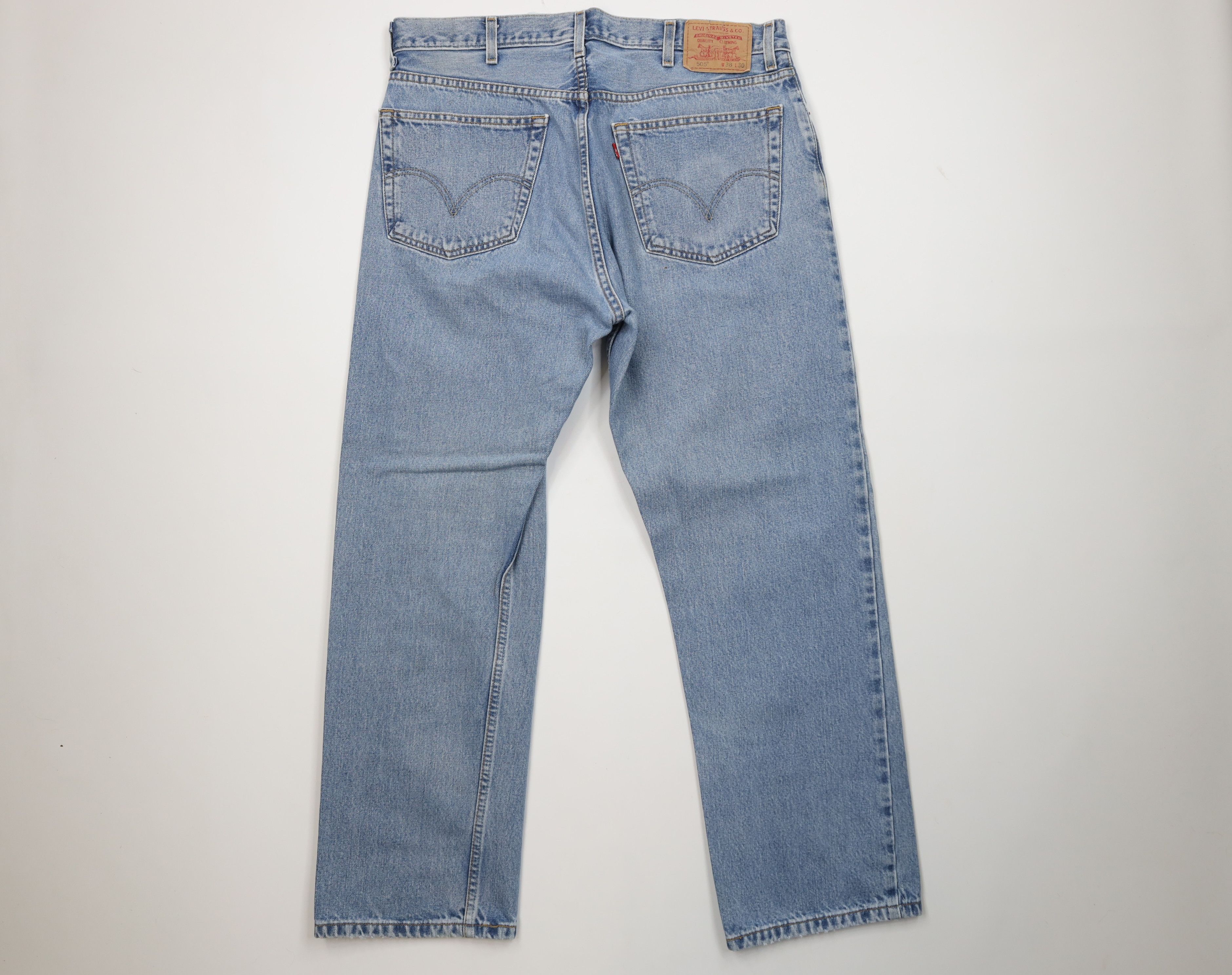 Levi's Vintage Y2K 2003 Levis 505 Regular Straight Leg Denim Jeans Size US 38 / EU 54 - 10 Thumbnail