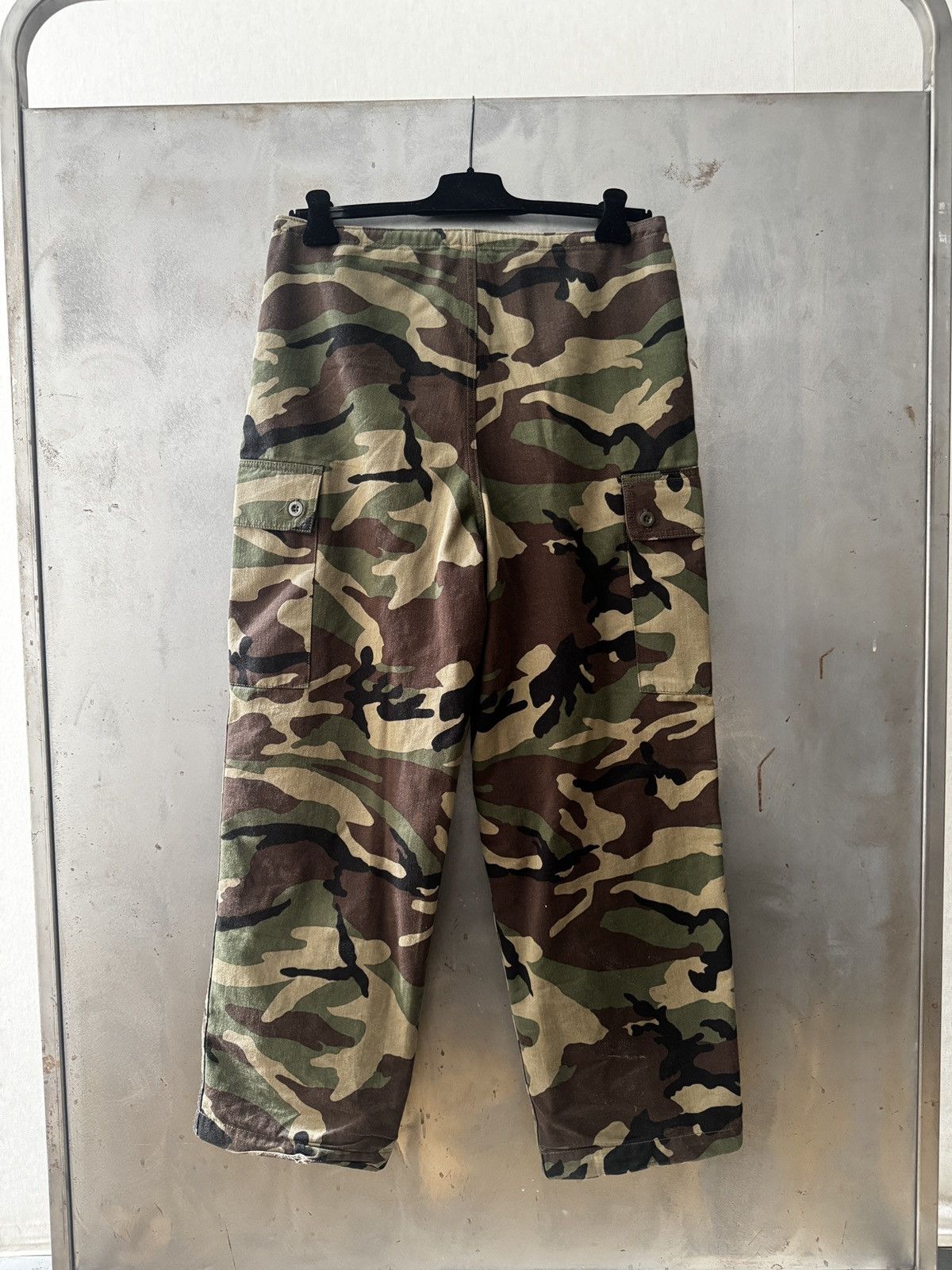 Celine Celine Camo Drawstring Cargo Pants Size US 32 / EU 48 - 2 Thumbnail