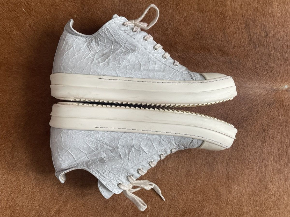 Rick Owens Drkshdw Rick Owens Low Ramones SS21 Dirty White Milk Size 43 Size US 10 / EU 43 - 3 Thumbnail