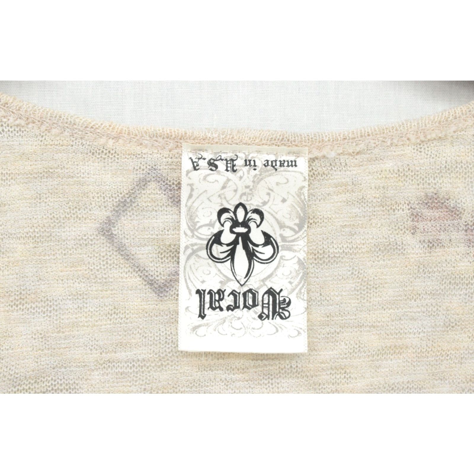 Vintage Vocal Cardigan Sweater Women's Large Beige Southwestern Print Y2K Boho Soft Cardigan Sweater Size L / US 10 / IT 46 - 3 Thumbnail