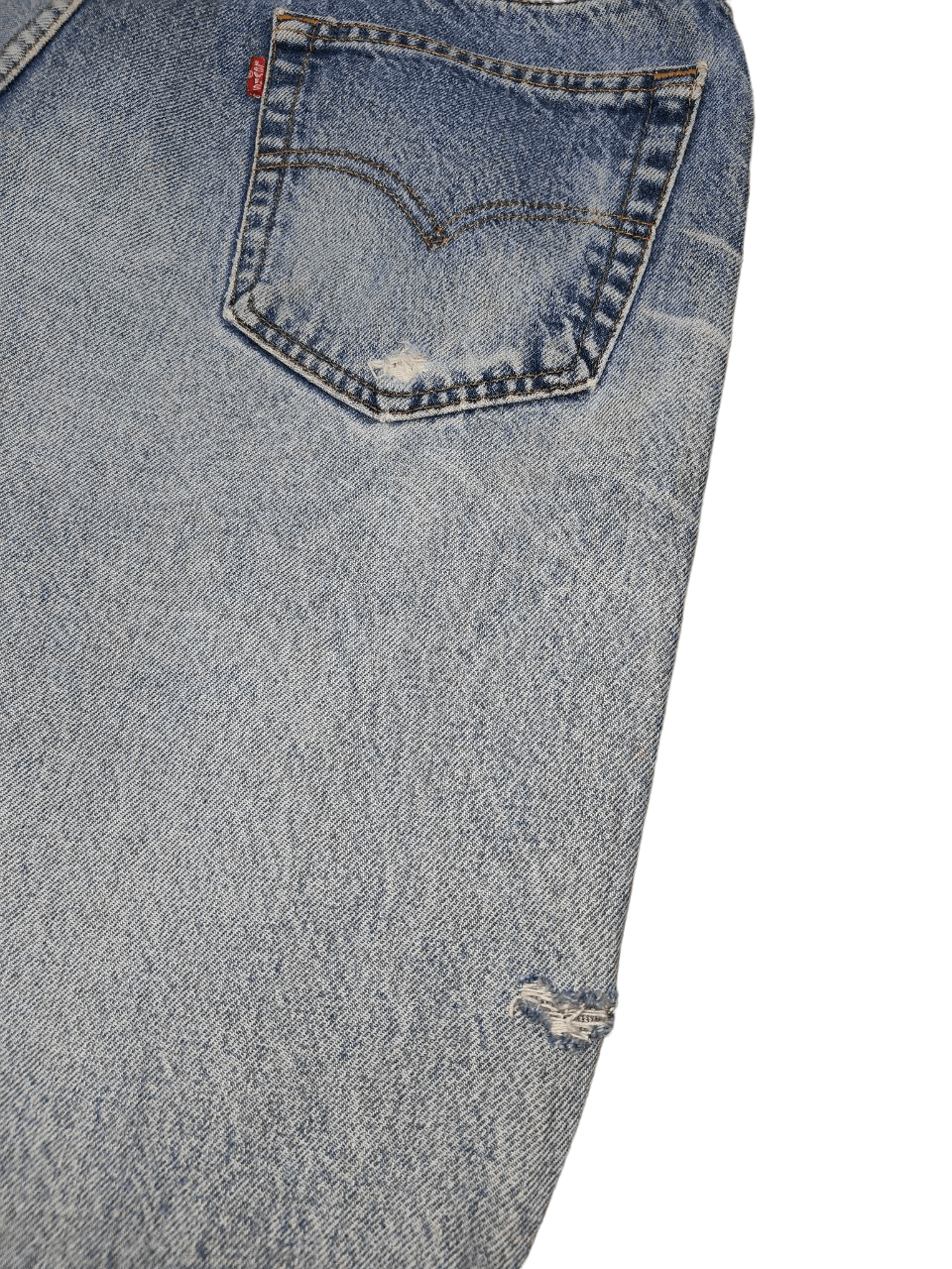 Levi's Vintage Clothing 90s Vintage Levis 505 Distressed Denim Size US 35 - 5 Thumbnail