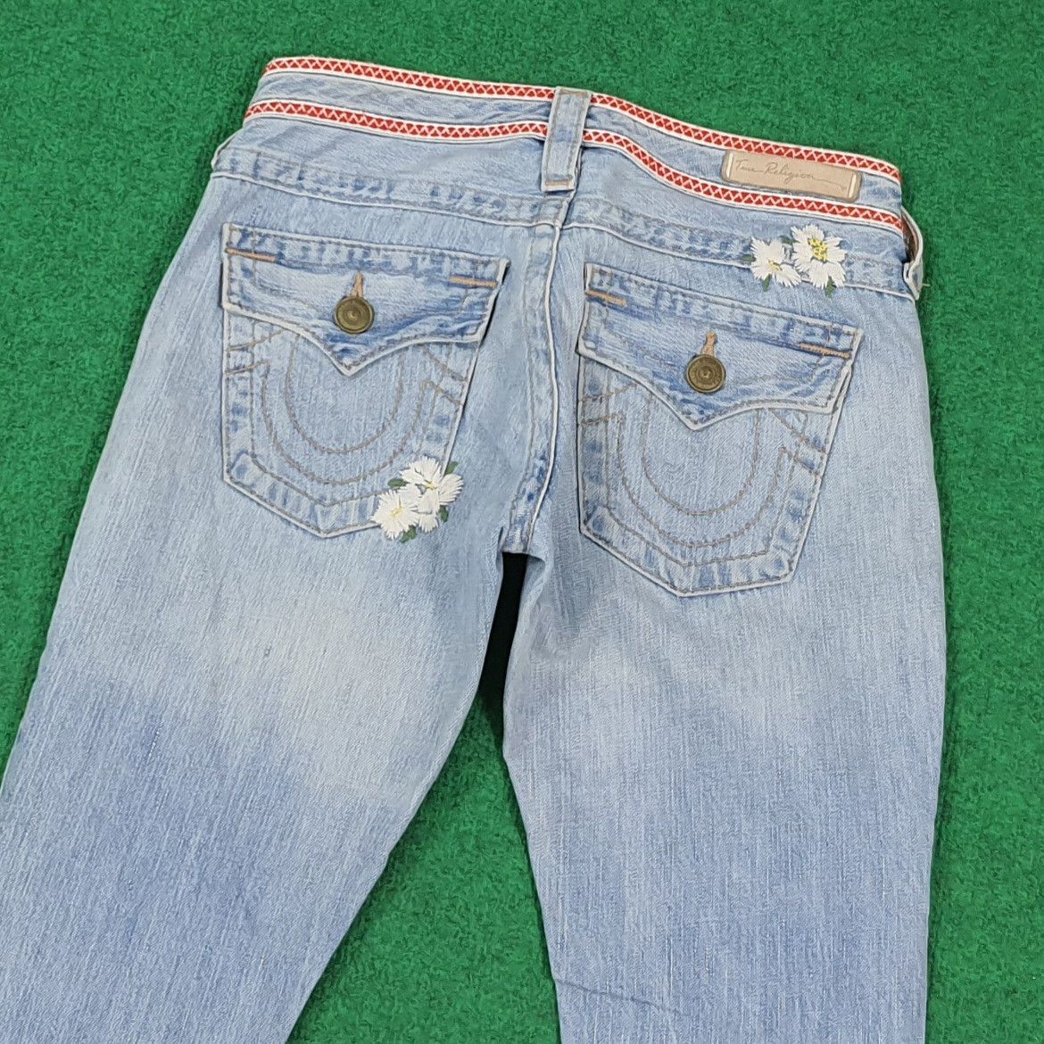 True Religion Vintage True Religion JOEY Floral Flare Jeans C297N7 Size 28" / US 6 / IT 42 - 5 Thumbnail