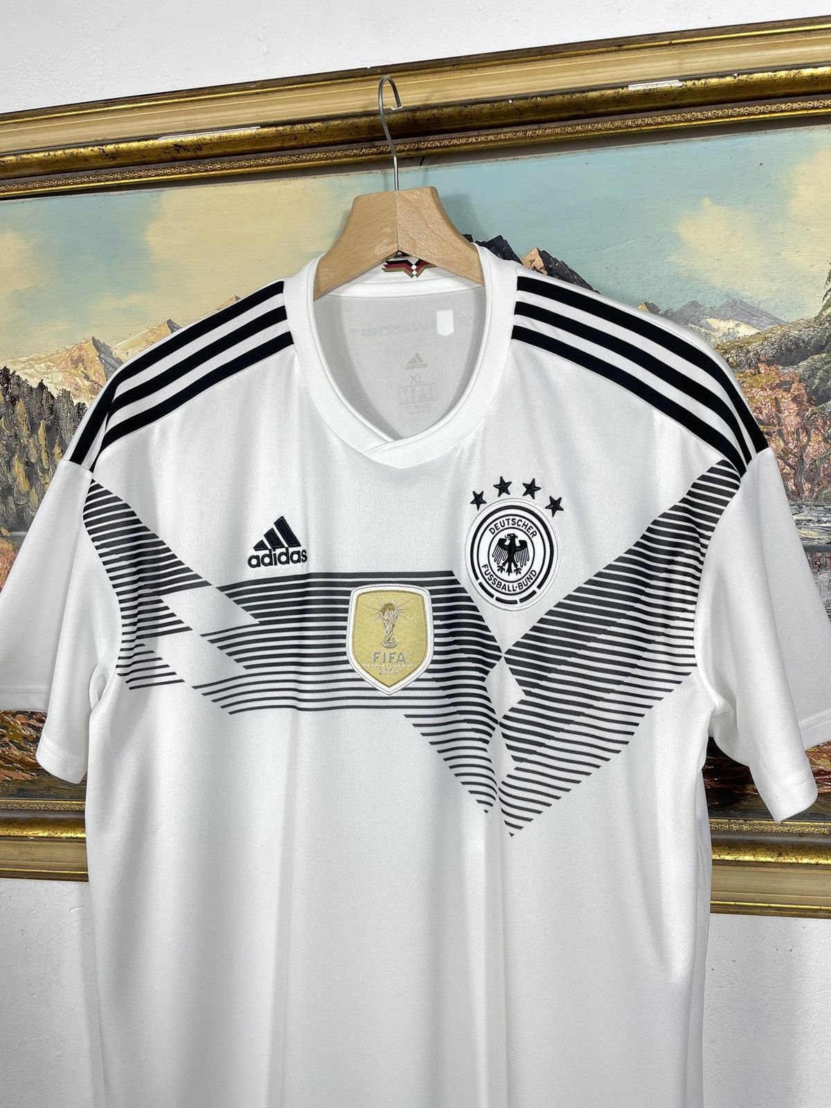 Adidas Adidas Germany World Cup Home T-shirt Tee 2018-19 Jersey Size US XL / EU 56 / 4 - 6 Thumbnail