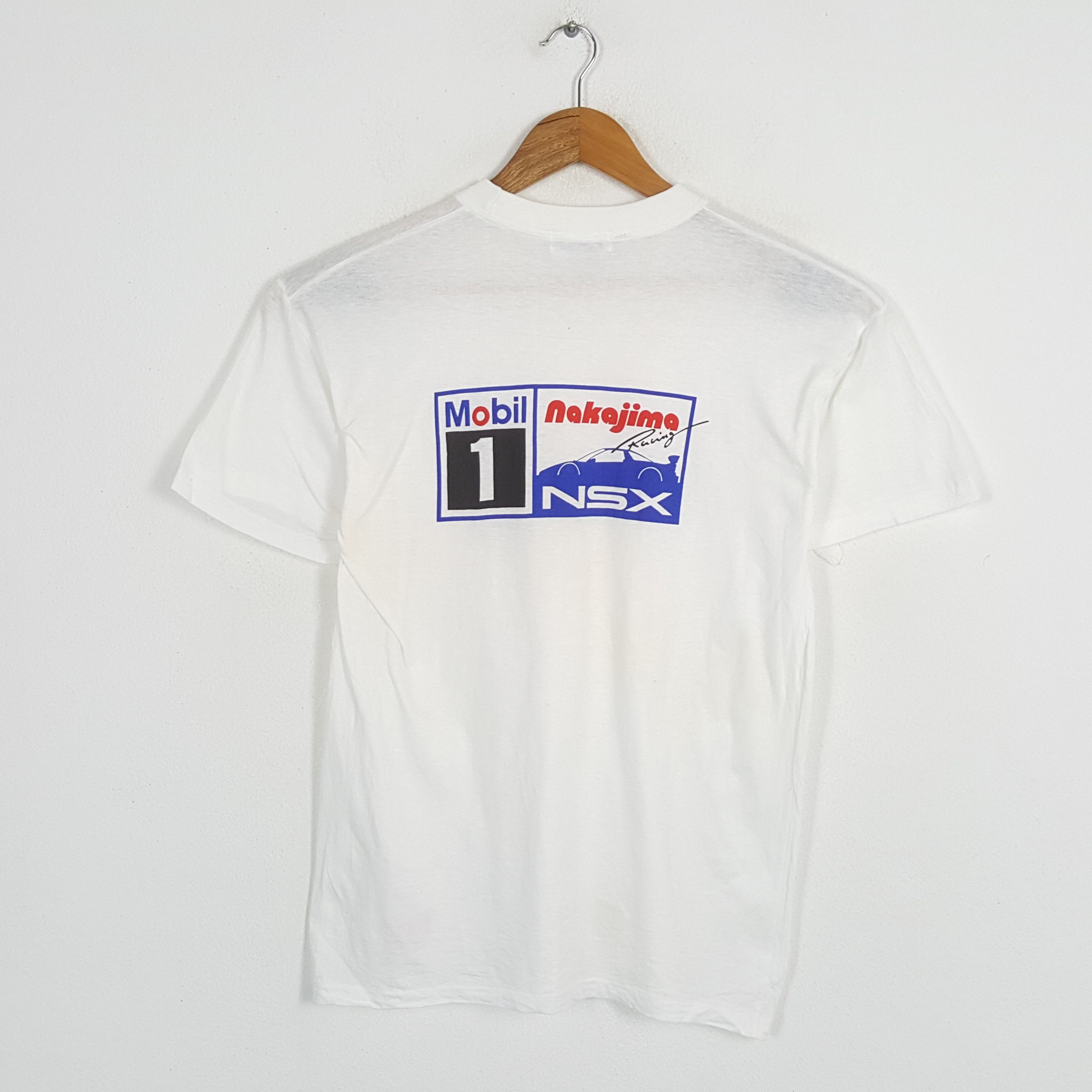 Vintage MOBIL 1 NAKAJIMA RACING NSX Honda Team T-Shirts