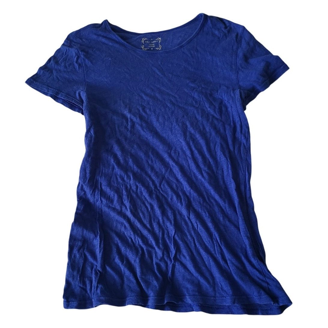 Old Navy Old Navy Royal Blue Scoop Neck Short Sleeve Top - Large Size L / US 10 / IT 46 - 1 Thumbnail