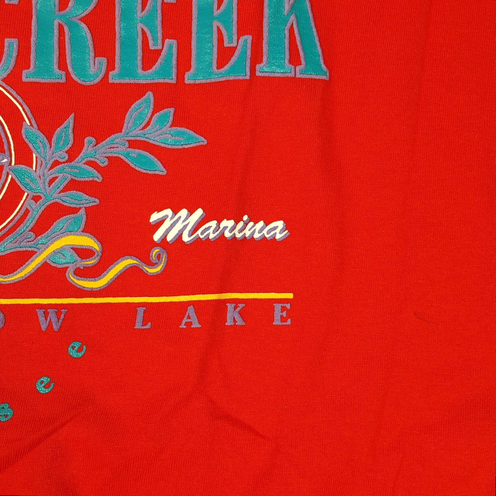Nautica VINTAGE Y2K Holly Creek Resort Navy? Red Nautical Outdoor T Shirt Boat? No, can't add. Size US L / EU 52-54 / 3 - 3 Thumbnail