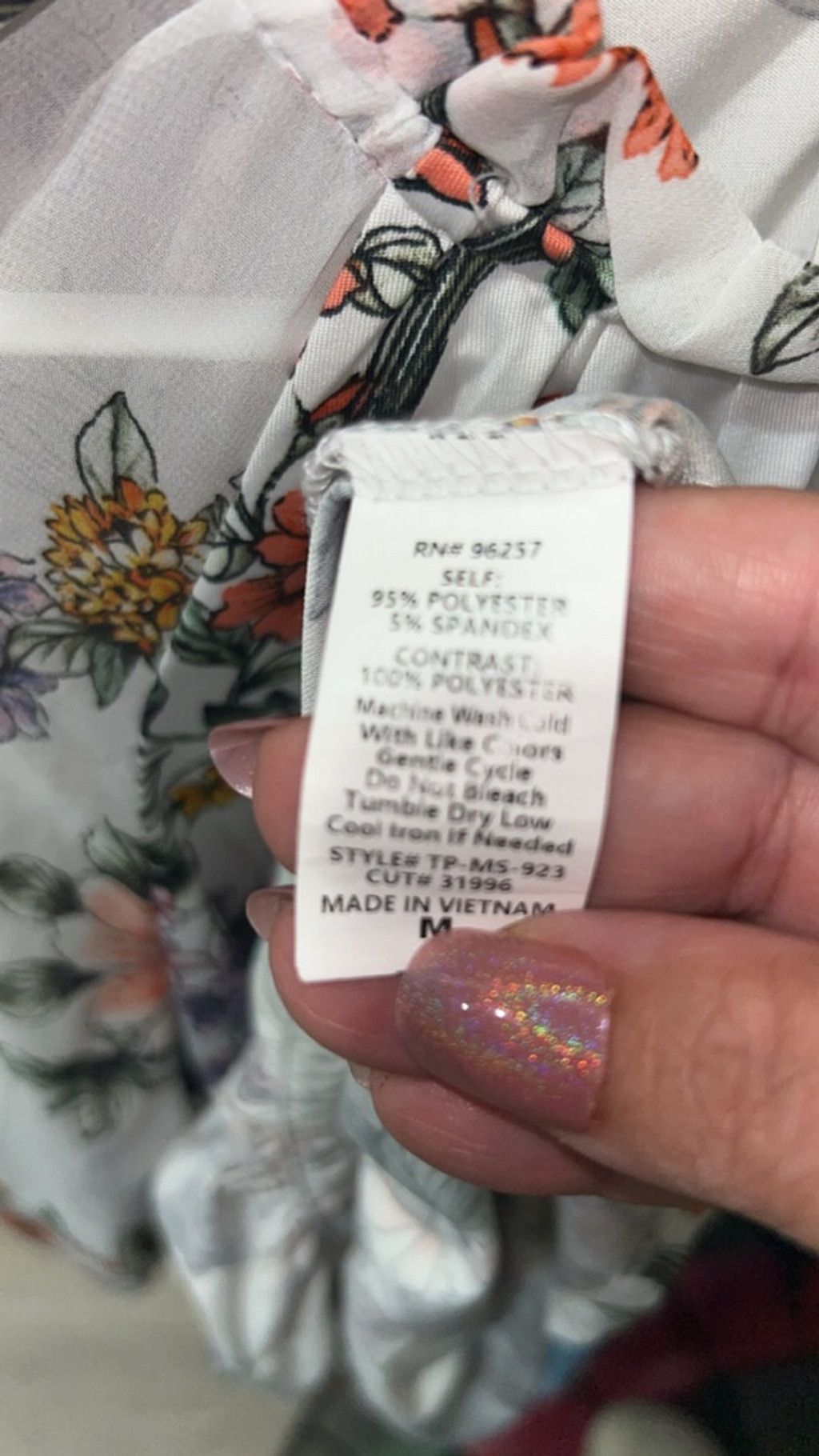 Other Women's Perception Concept White Floral Blouse M Size M / US 6-8 / IT 42-44 - 4 Thumbnail
