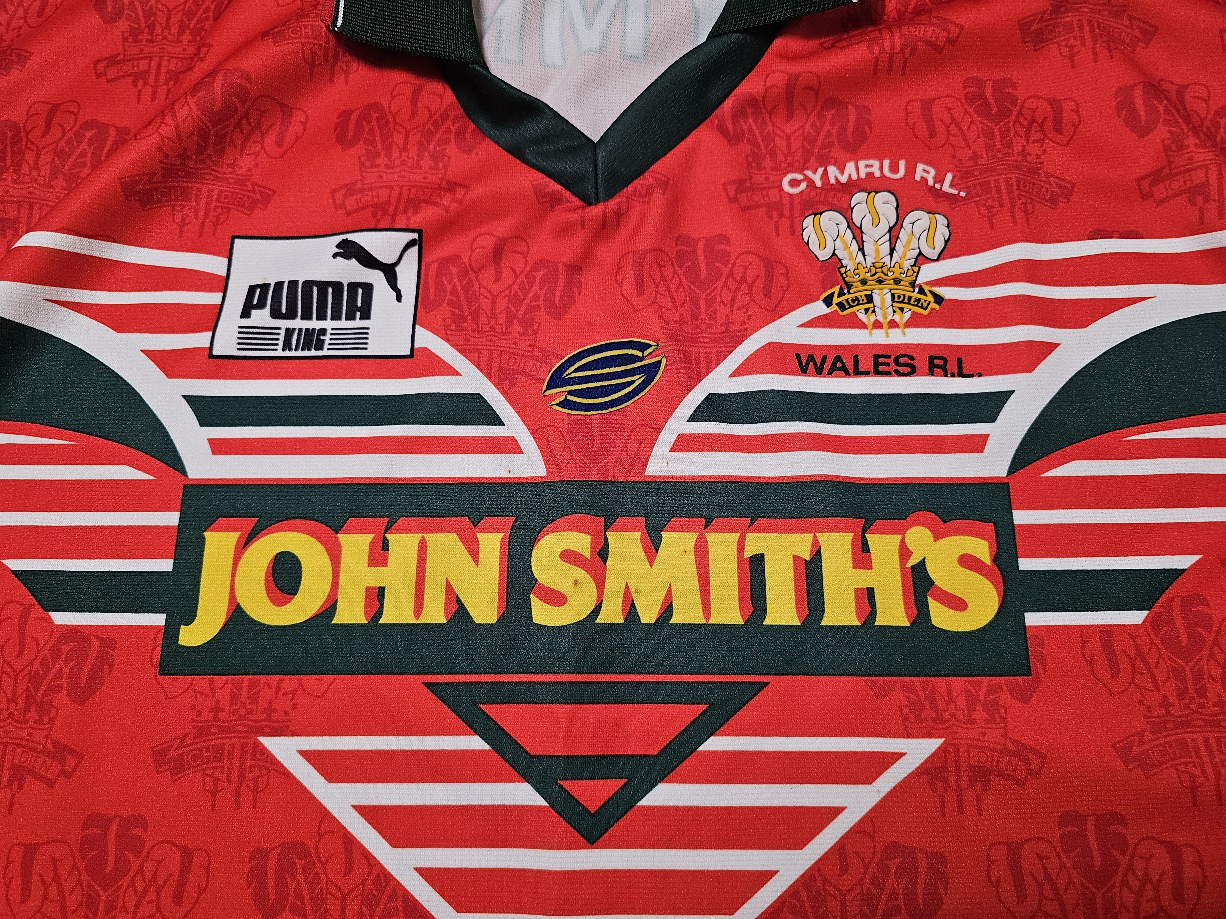 Vintage WALES RUGBY JERSEY VINTAGE 1995 WRU RUGBY SHIRT WORLD CUP Size US XXL / EU 58 / 5 - 3 Thumbnail