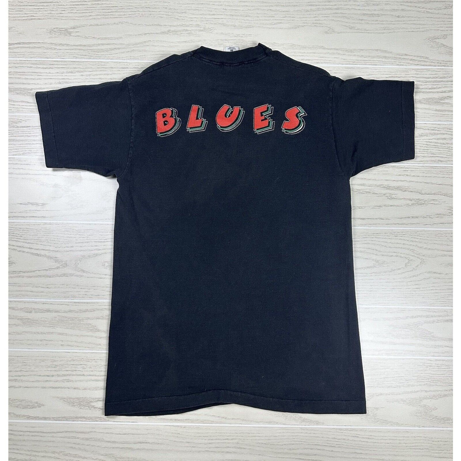 Fruit Of The Loom × Vintage Vintage 90s Leon Russell Blues Shirt Size US L / EU 52-54 / 3 - 5 Thumbnail