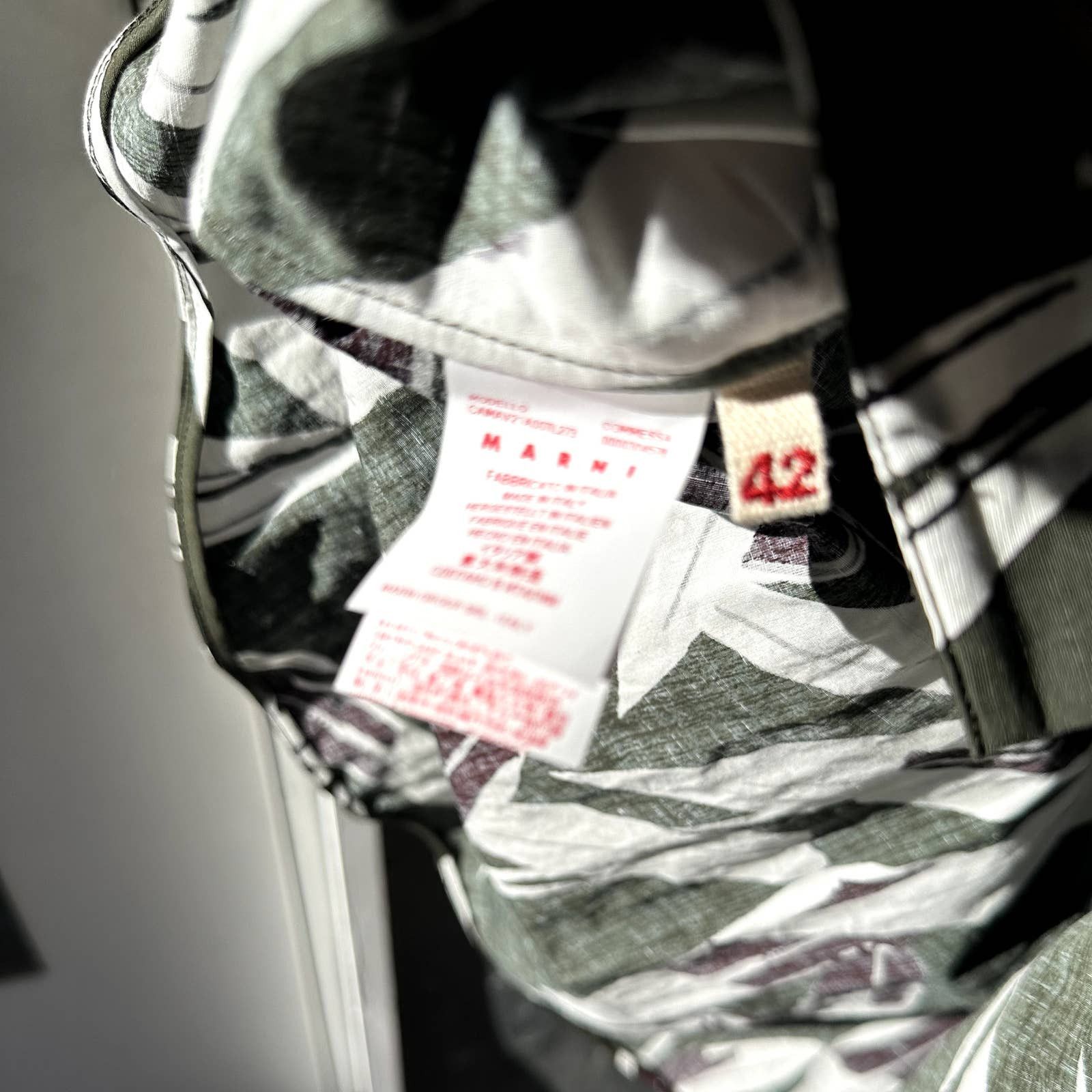 Marni Archive Marni Resort 2015 Flower Camo Print Button-Up [NEW] Size US S / EU 44-46 / 1 - 7 Thumbnail