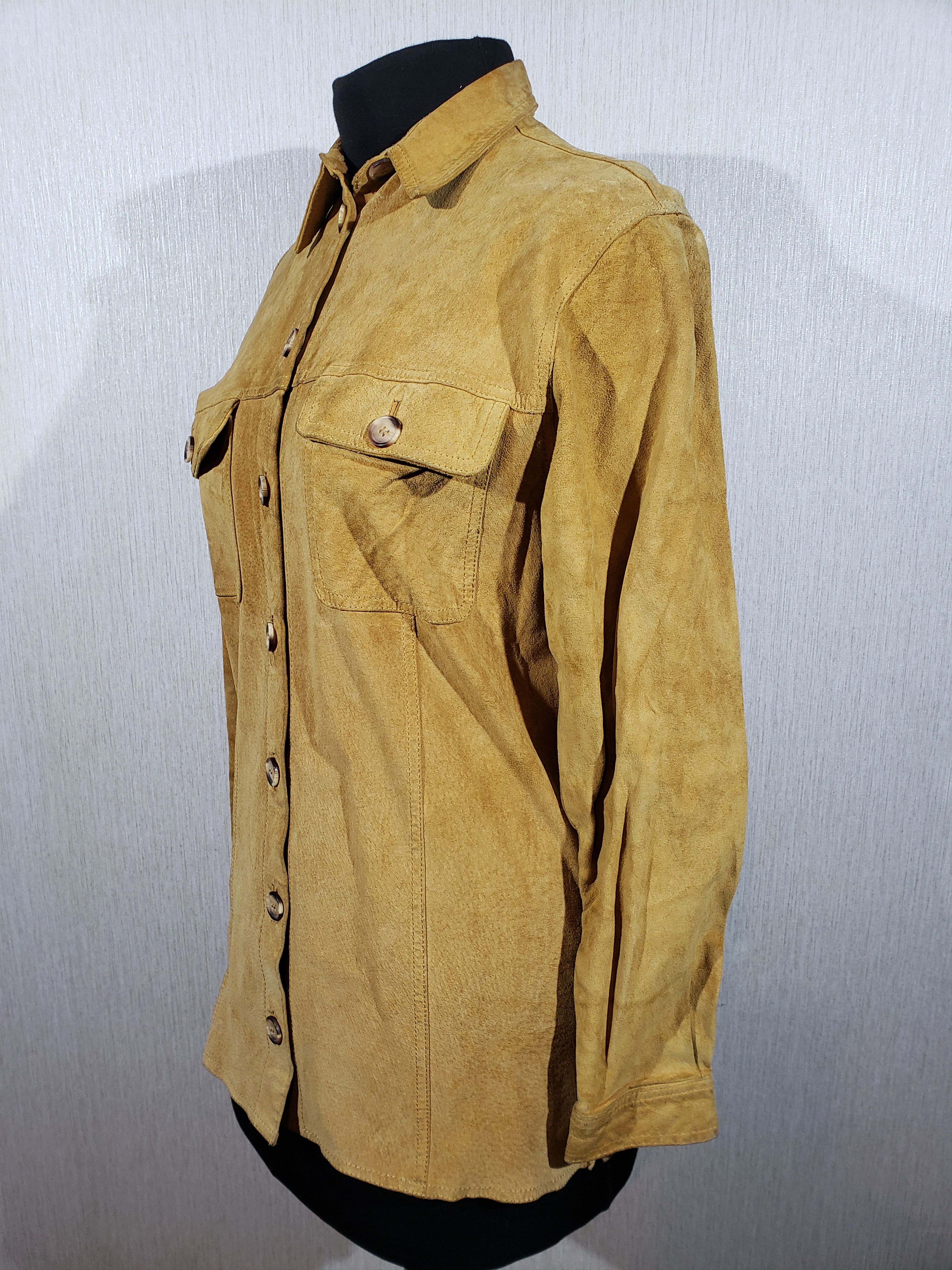 Other Stylish women's shirt made of genuine suede. Size L / US 10 / IT 46 - 2 Thumbnail