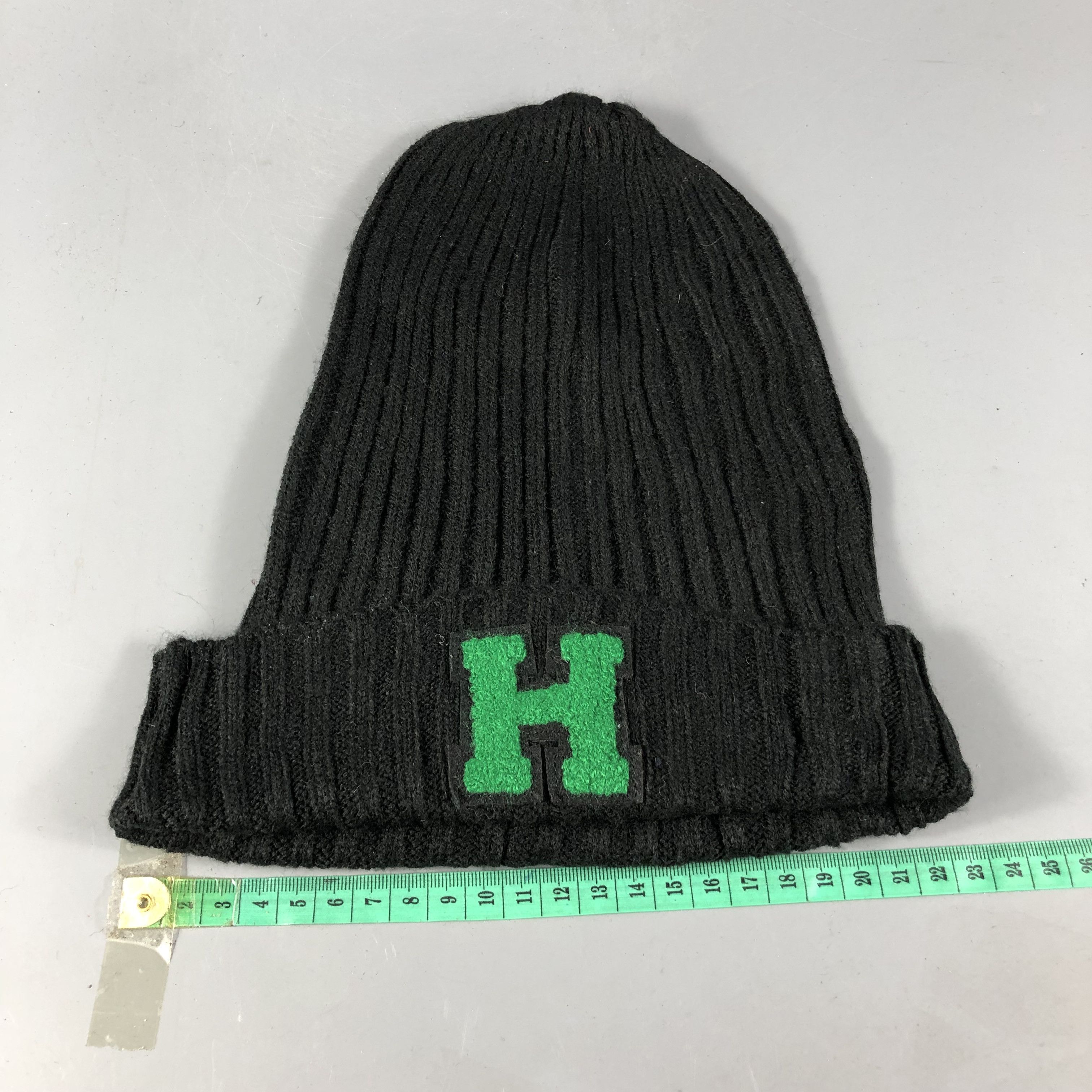 Vintage Topvalu H Pleated Beanie Snowcap Snow Hat B808 Size ONE SIZE - 3 Thumbnail