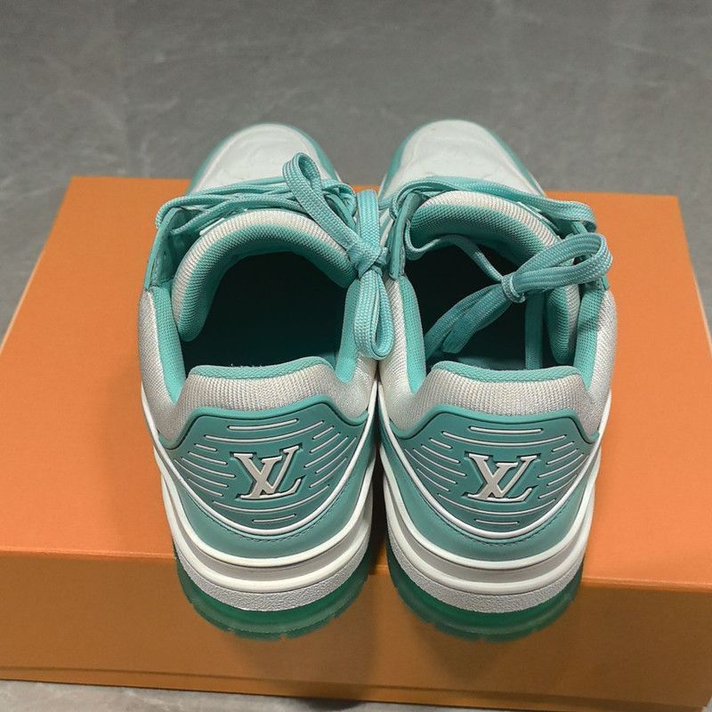 Louis Vuitton Louis Vuitton Trainer Low Top Sneakers in Tiffany Green -25 Size US 9.5 / IT 39.5 - 1 Thumbnail
