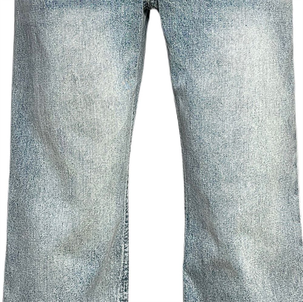 Jean Vintage men's cleanfit distressed washed loose flared jeans Size US 32 / EU 48 - 4 Thumbnail