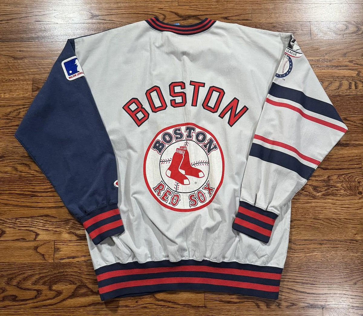 Champion Vintage Champion Boston Red Sox Split Crewneck (Size XL) Size US XL / EU 56 / 4 - 2 Thumbnail