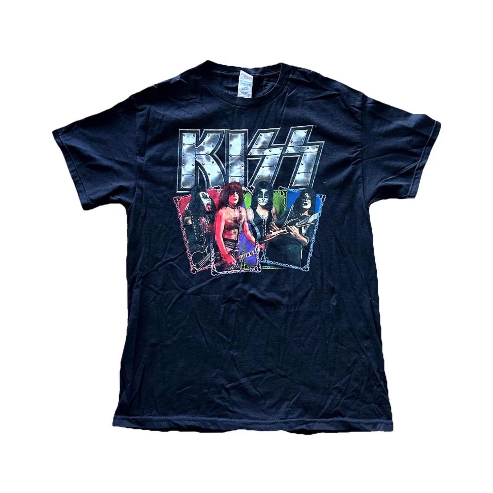 Vintage VINTAGE Kiss Shirt Adult Large Black Rock The Nation 2004 Concert Tour Band Y2K Tshirt Tee Mens Rock 2000s USA Size US L / EU 52-54 / 3 - 2 Thumbnail