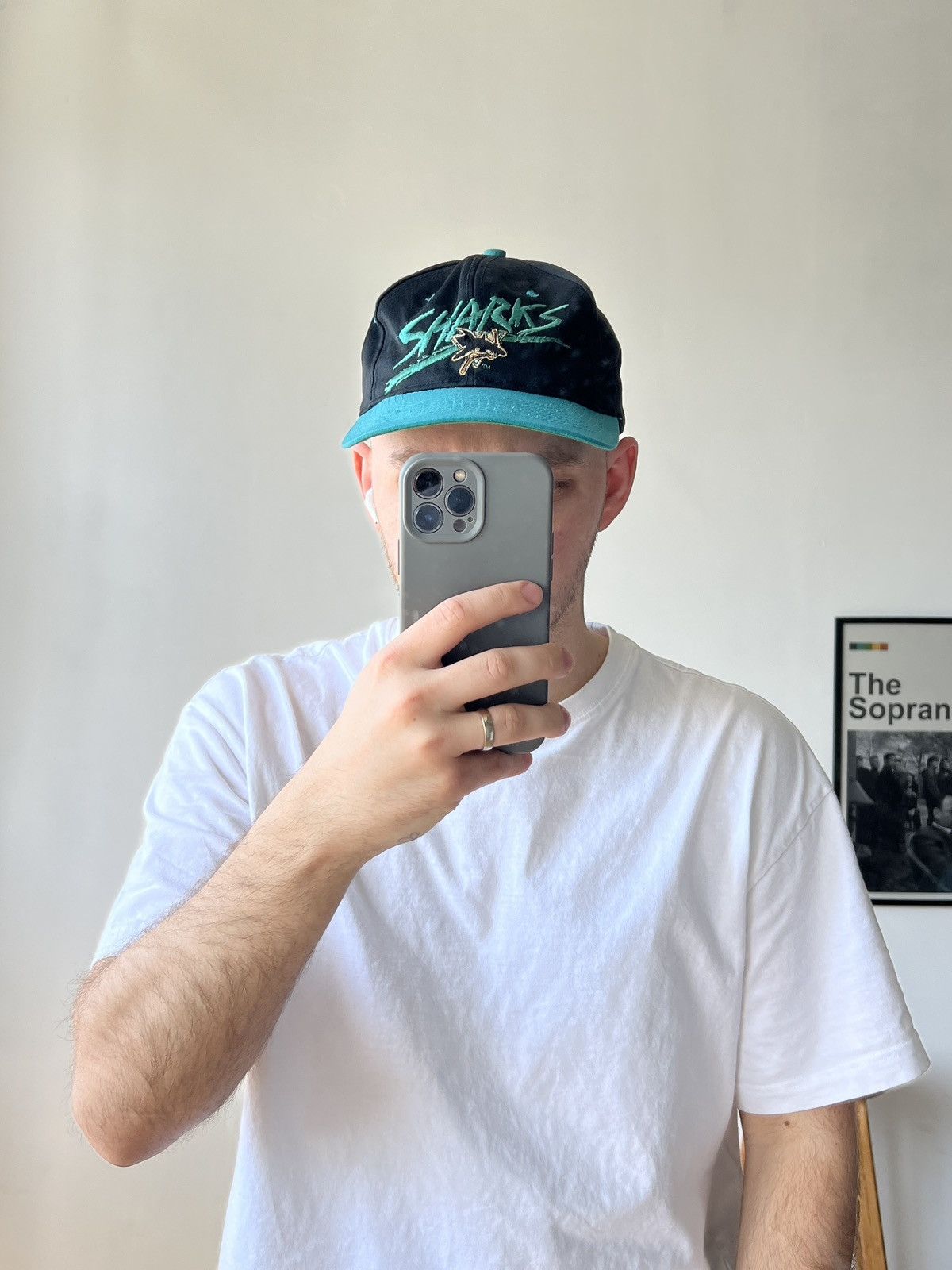 Other Vintage 90's San Jose Sharks AJD Black Snapback Cap Size ONE SIZE - 1 Thumbnail