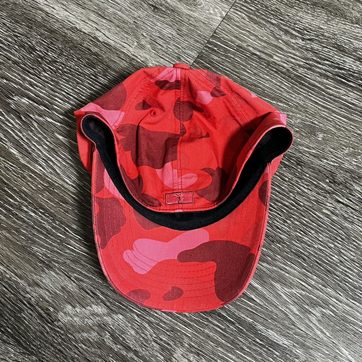 Bape [Avg. Resell: $145] A Bathing Ape BAPE Red Camo Baseball Cap Size ONE SIZE - 2 Thumbnail