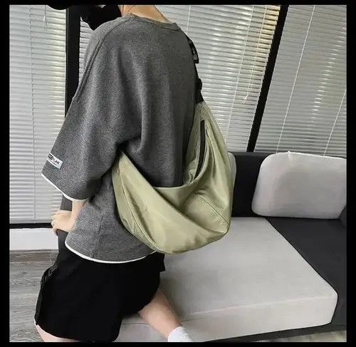 American Edition × Designer Bag Shoulder Nylon Roomy Bag Japanese Harajuku style Zipper Size ONE SIZE - 2 Thumbnail