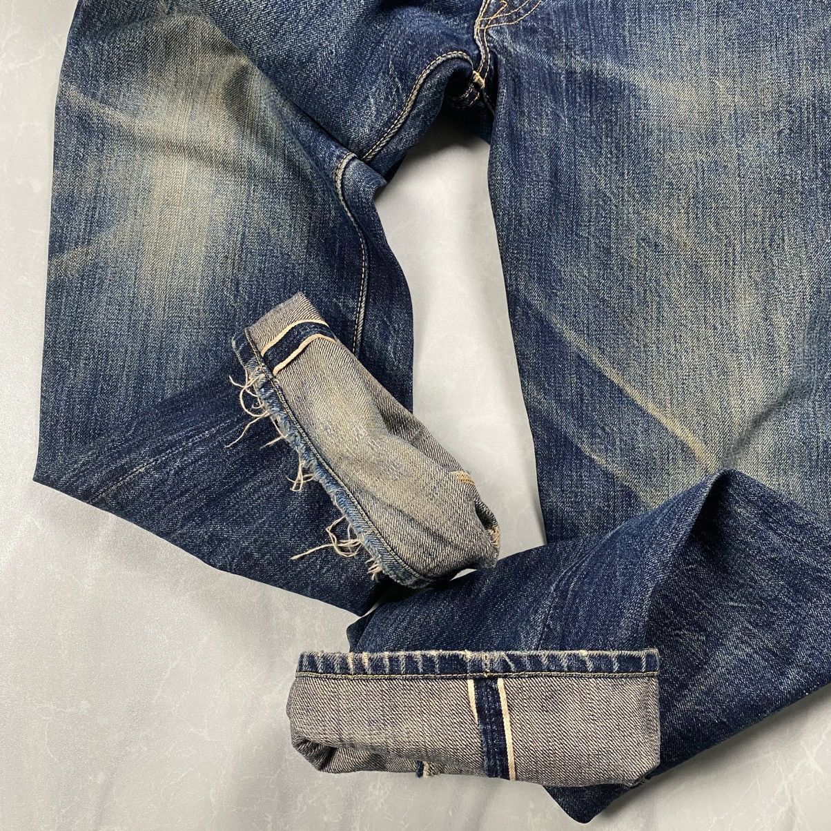 The Real McCoy's Rare Vintage Joe Mccoy Washed Selvedge Denim Size US 30 / EU 46 - 10 Thumbnail