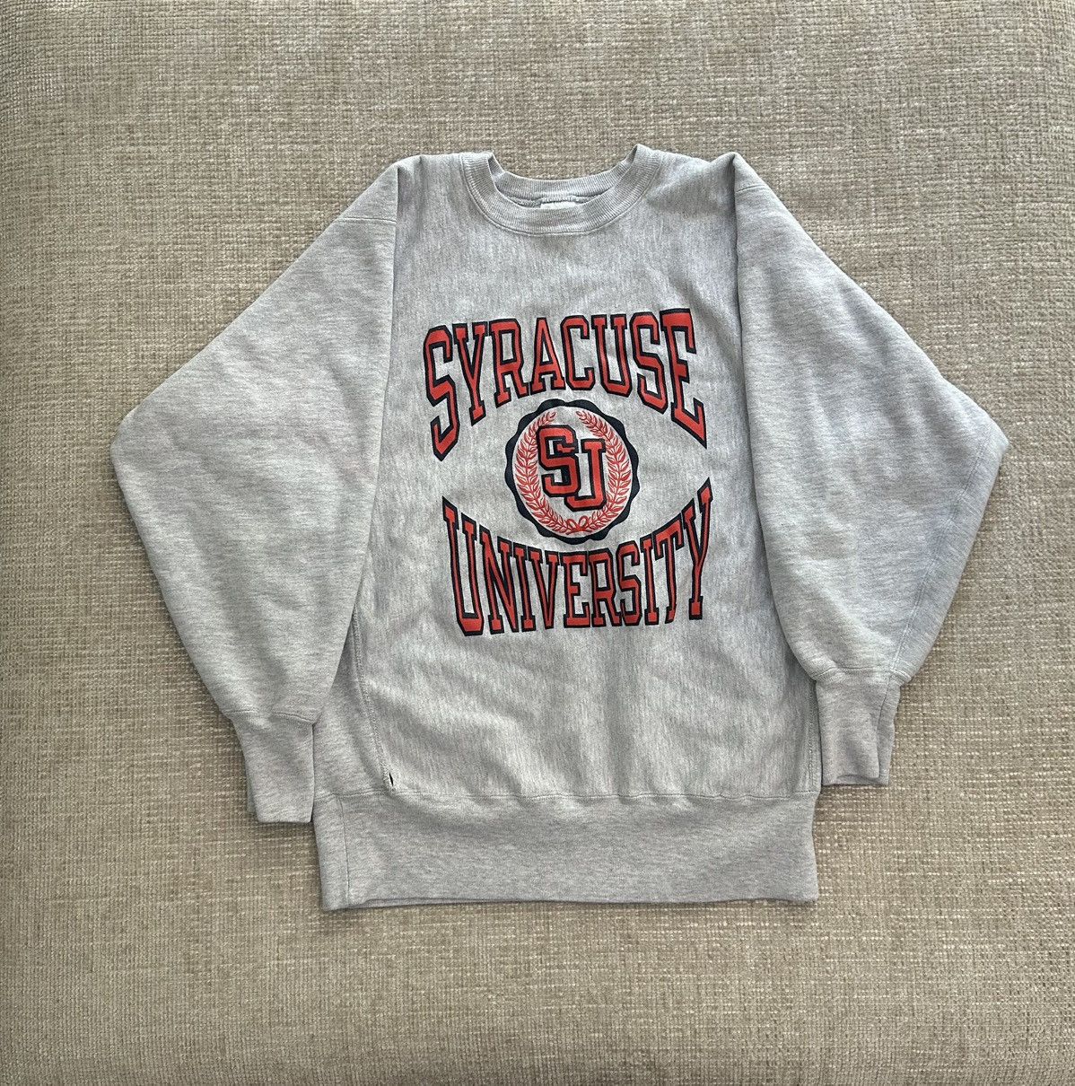 Champion 90s ‘Syracuse University’ Reverse Weave Made in USA Size US M / EU 48-50 / 2 - 1 Thumbnail