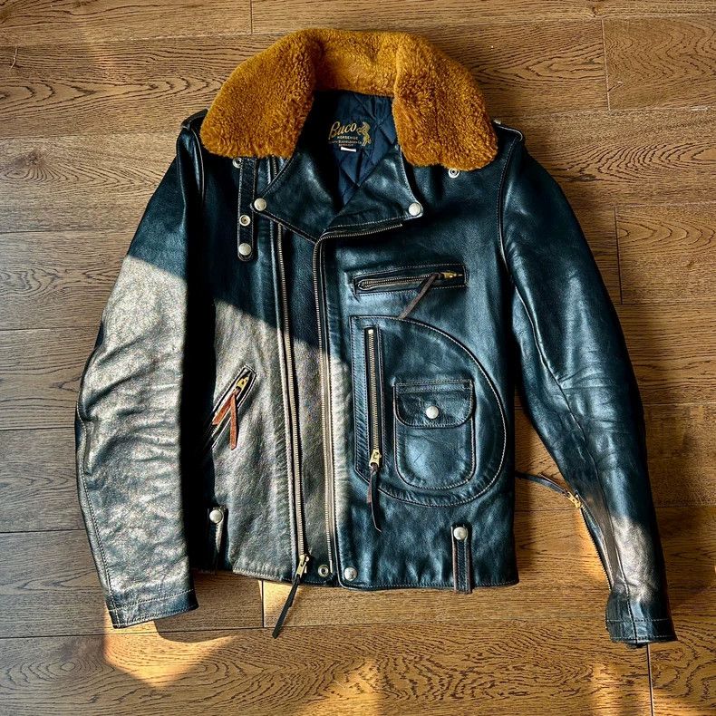 Schott Vintage Buco Leather Jacket with Removable Fur Collar- DMC Size US M / EU 48-50 / 2 - 1 Thumbnail