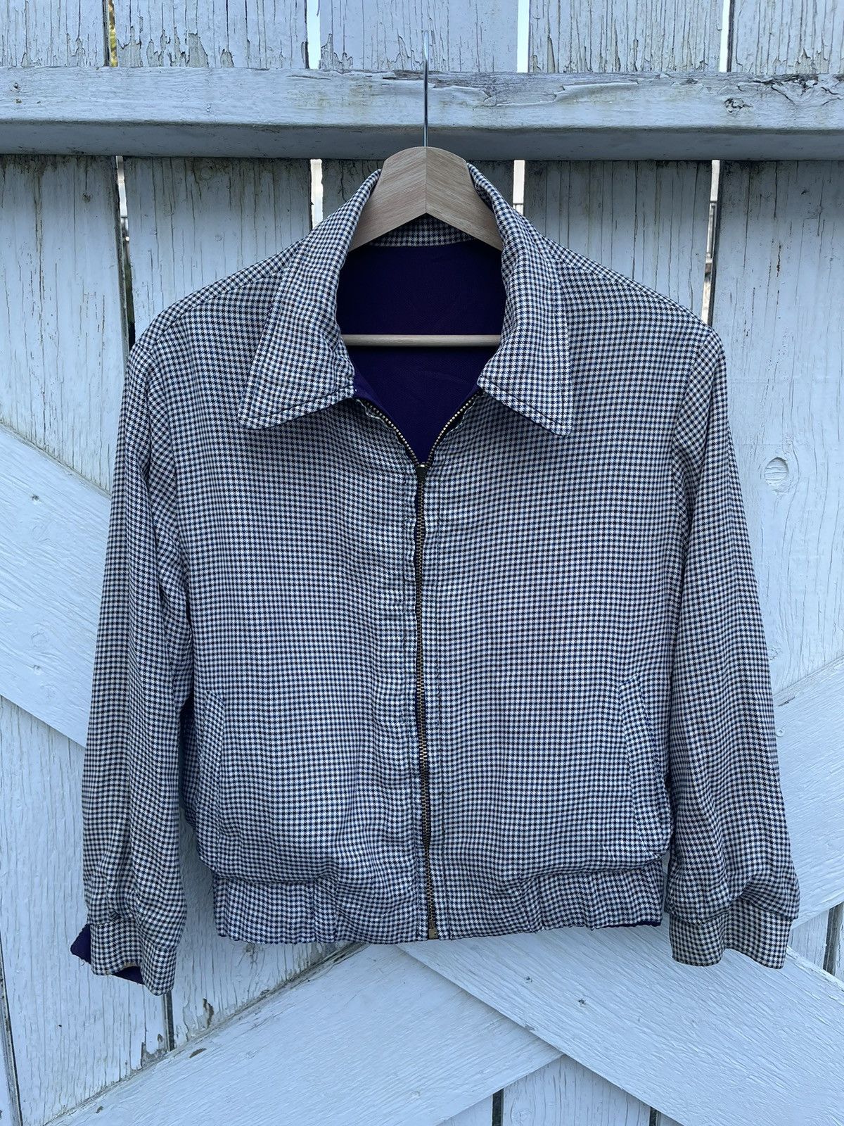 Vintage McGregor Purple Eggplant Gabardine Reversible Ricky Jacket Size US S / EU 44-46 / 1 - 10 Thumbnail