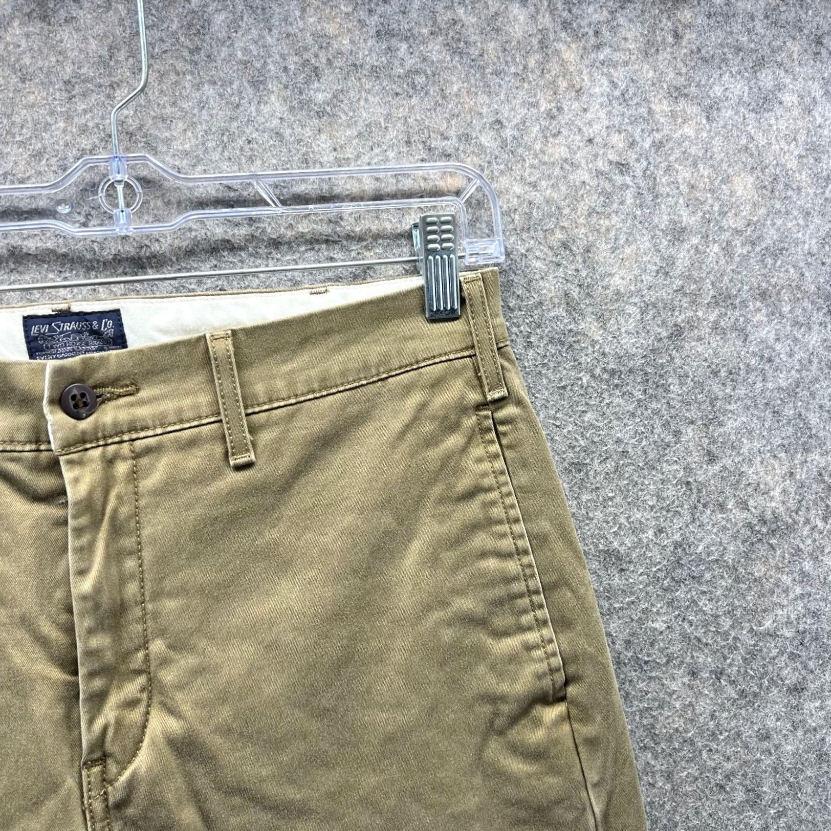 Levi's Levi's Pants Men 30x30 Chino Canvas Beige Khaki Casual Dress Formal Workwear Straight 30in Inseam Regular Waist 32in Size US 30 / EU 46 - 4 Thumbnail