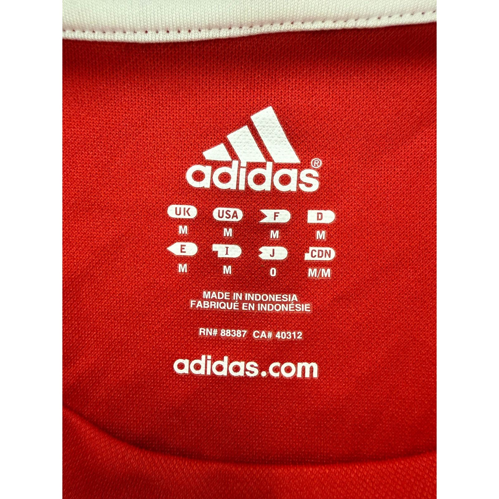 Adidas Adidas Red Activewear Shirt Size M Men’s 3-Stripes Tee Size US M / EU 48-50 / 2 - 3 Thumbnail