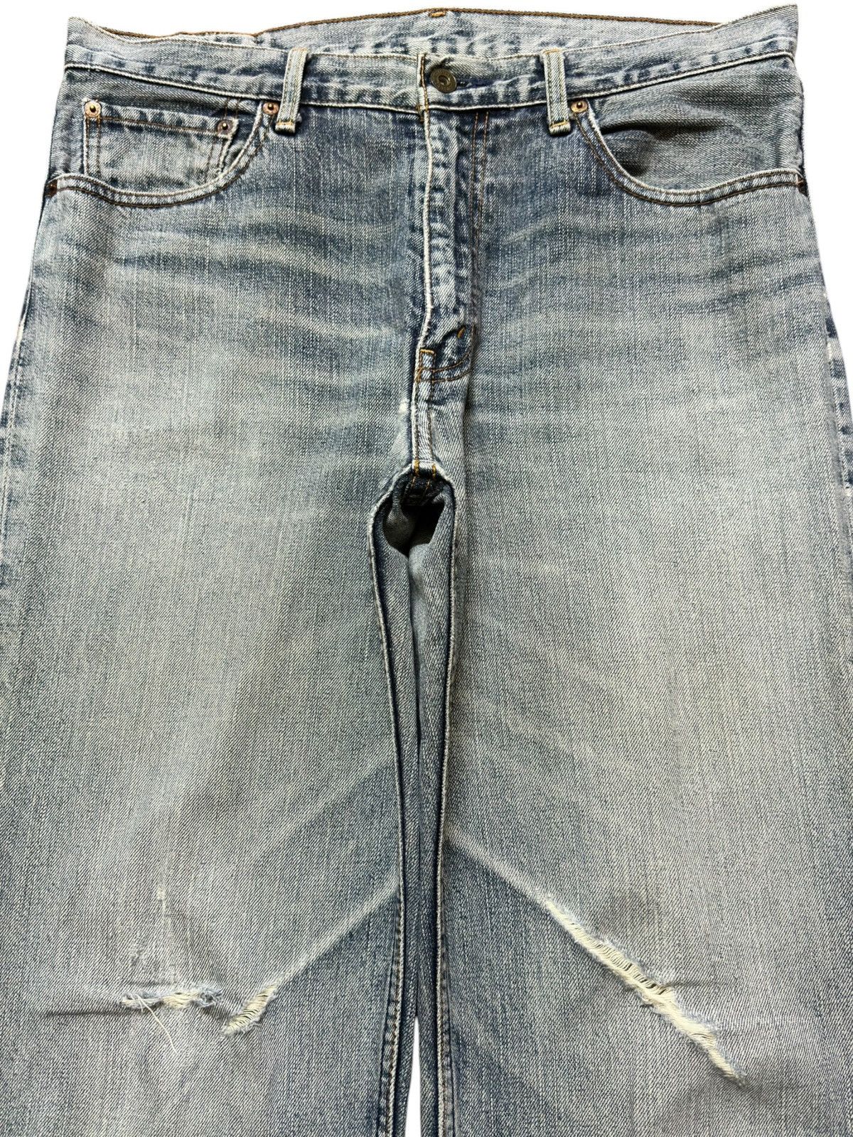 Levi's Vintage Clothing Vintage Levi’s 502 Straight Loose Faded Distressed Denim Size US 34 / EU 50 - 2 Thumbnail