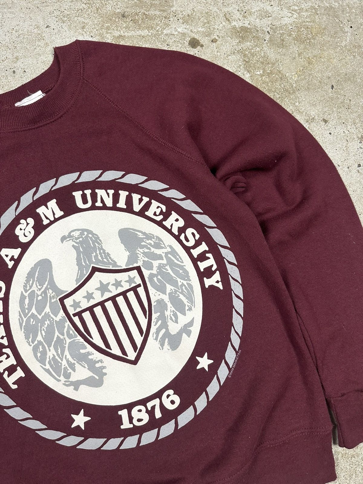Lee × Vintage Vintage 90s Lee Texas A&M University 1876 Crewneck Size US S / EU 44-46 / 1 - 5 Thumbnail