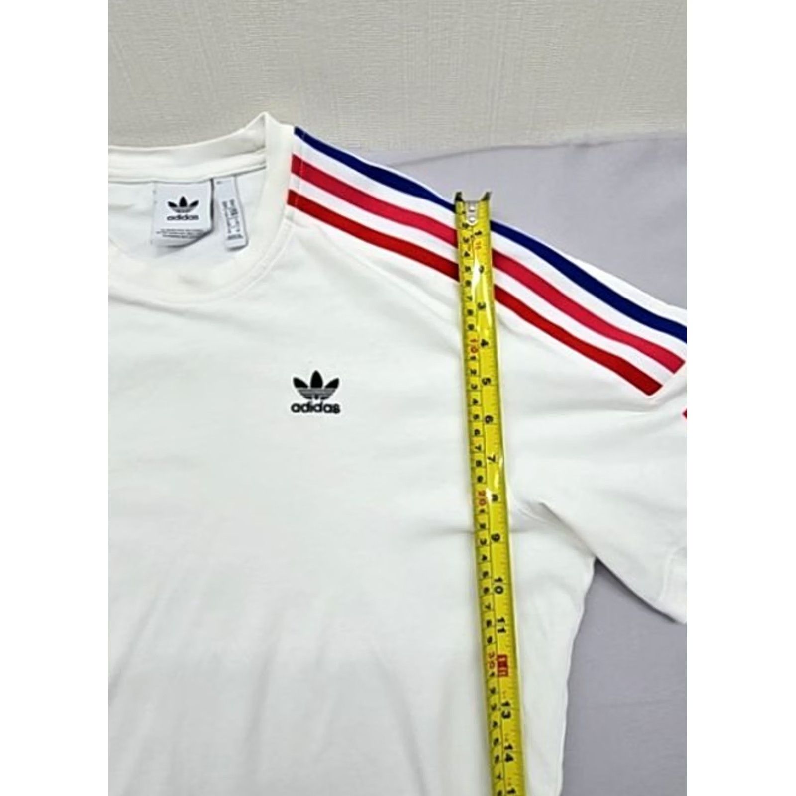 Adidas Adidas Originals Men’s White Stripe 3-Stripes T-Shirt M Cotton Shirt Men White Stripe 3-Stripes Originals Size US M / EU 48-50 / 2 - 6 Thumbnail
