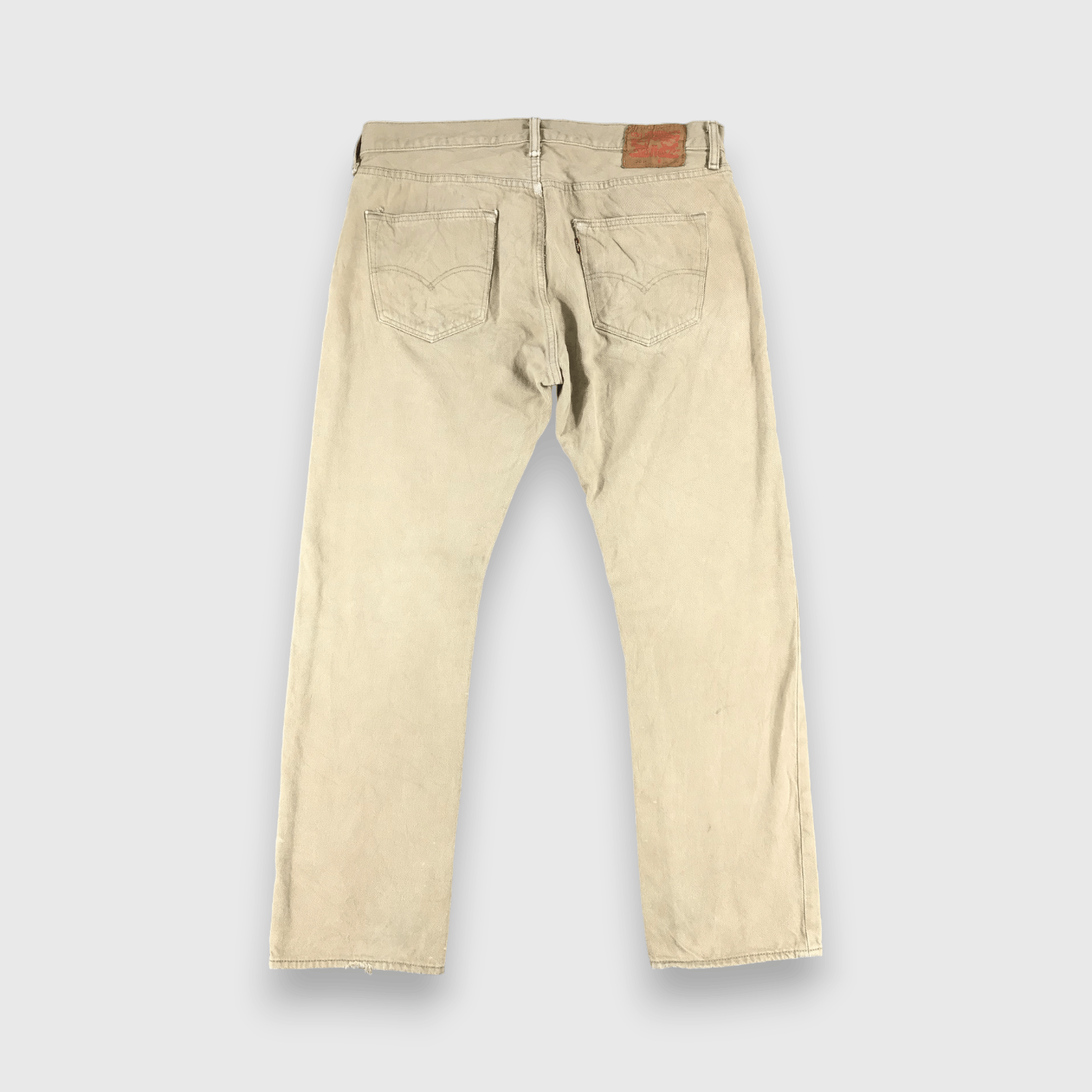 Levi's Levis 501 Vintage Khaki Denim Distressed Jeans-J949 Size US 36 / EU 52 - 2 Thumbnail