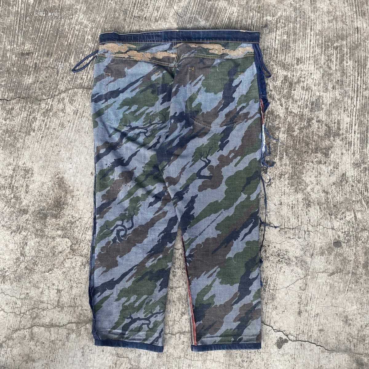 Japanese Brand × Maharishi × Vintage Vintage Maharishi Jeans 13 oz Denim Bonsai Dragon Embroidery Size US 34 / EU 50 - 9 Thumbnail