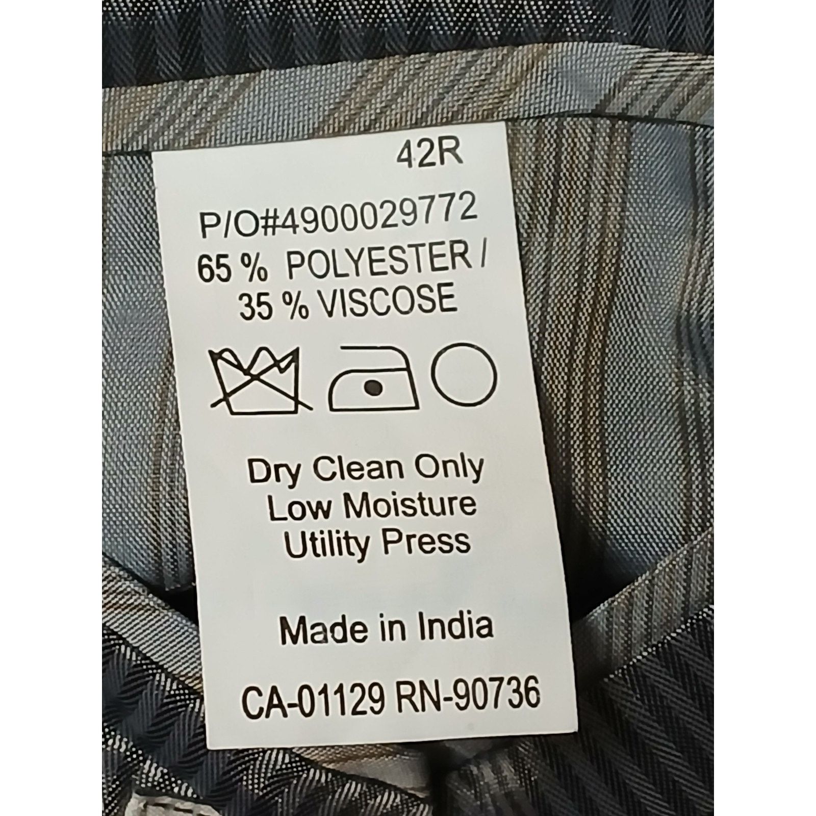 Joseph Abboud Joseph Aboud Gray (42R) Business Casual Mens Blazer Size 42R - 7 Thumbnail