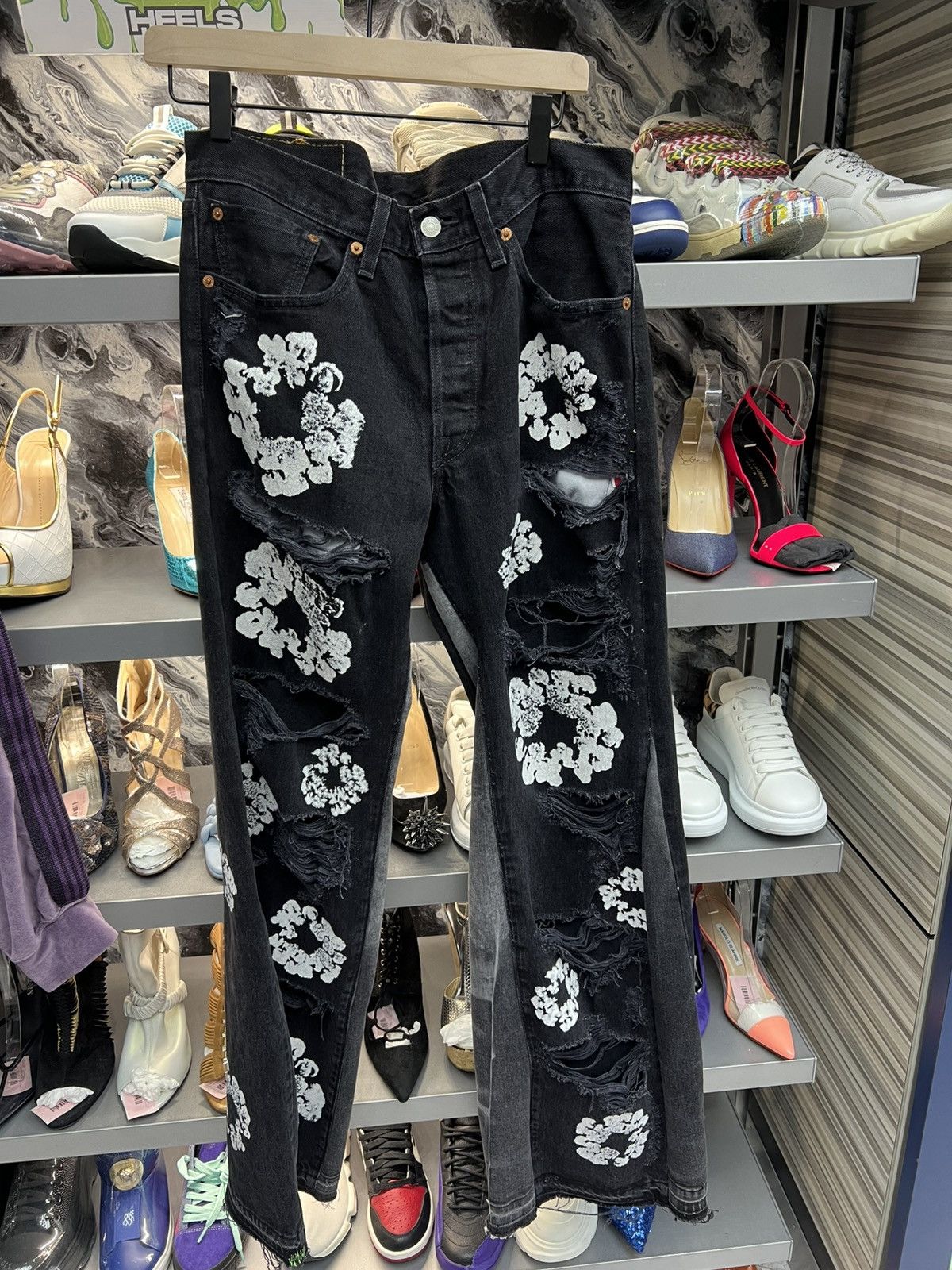 DENIM TEARS Denim Tears Cotton Wreath Jeans Size US 31 - 1 Thumbnail