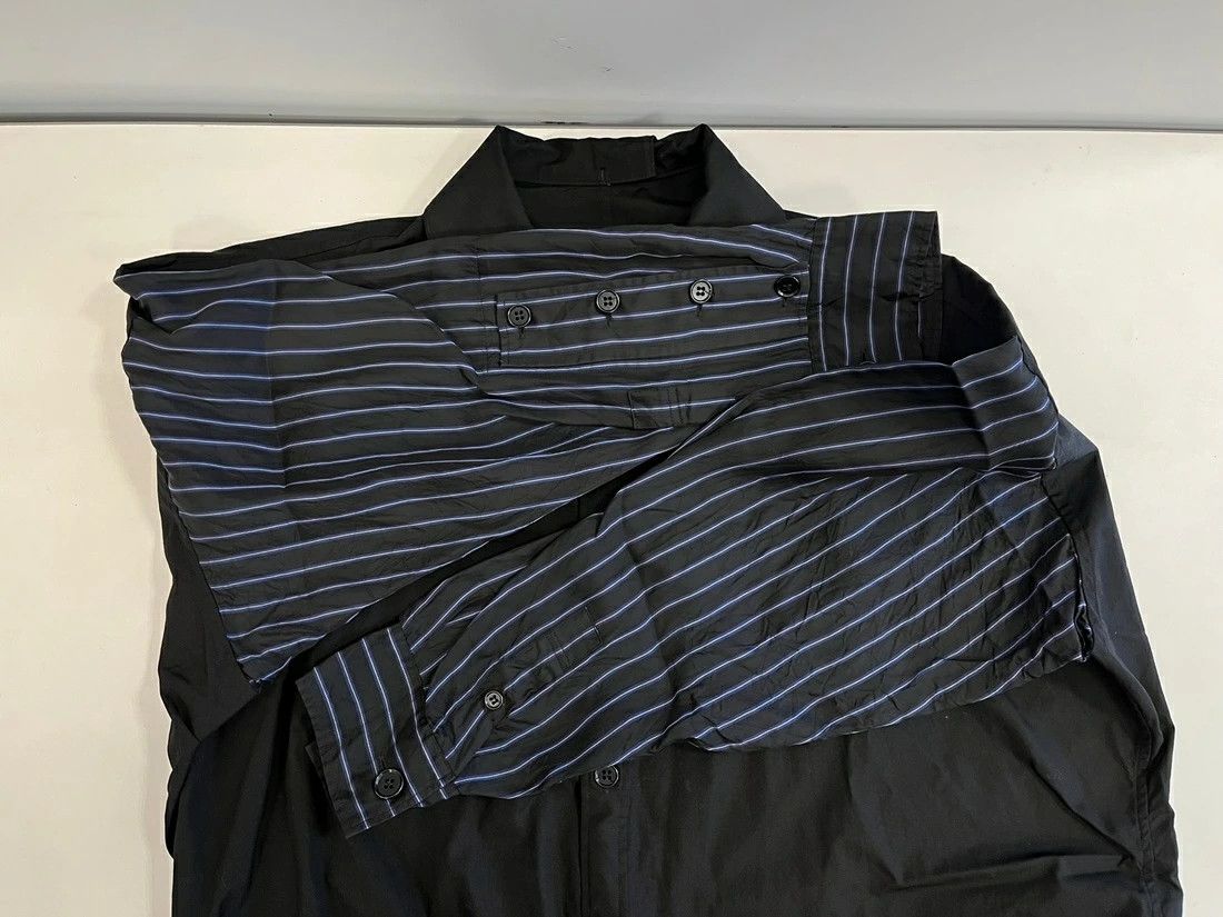 Yohji Yamamoto YOHJIYAMAMOTO POUR HOMME 19SS dyed Stripe Sleeve Shirts Size US S / EU 44-46 / 1 - 3 Thumbnail